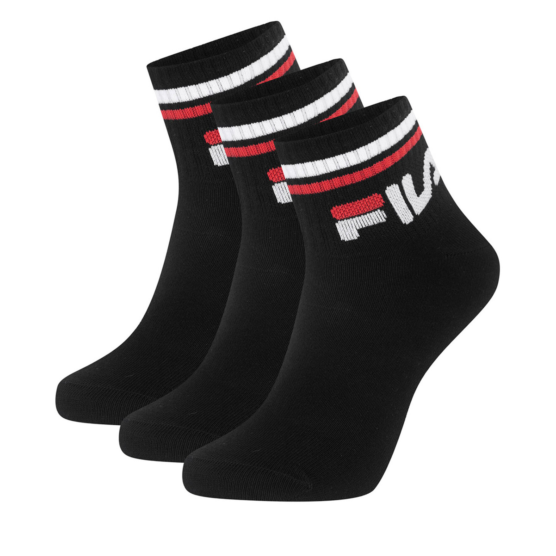 Krátke ponožky Fila F9398-AW24 (3-pack) Čierna