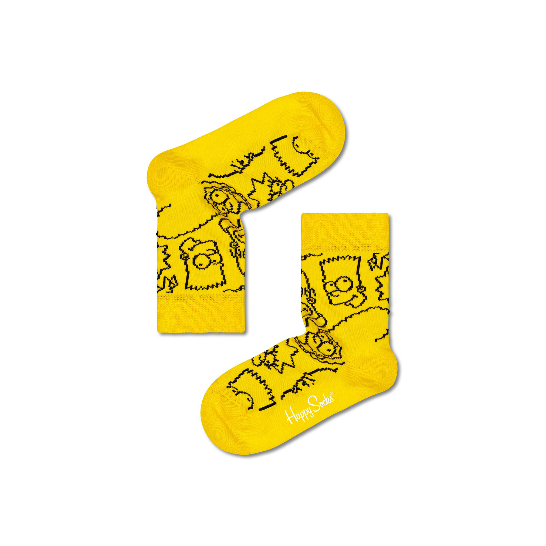 Visoke nogavice Unisex Happy Socks SIM01-2200 Rumena
