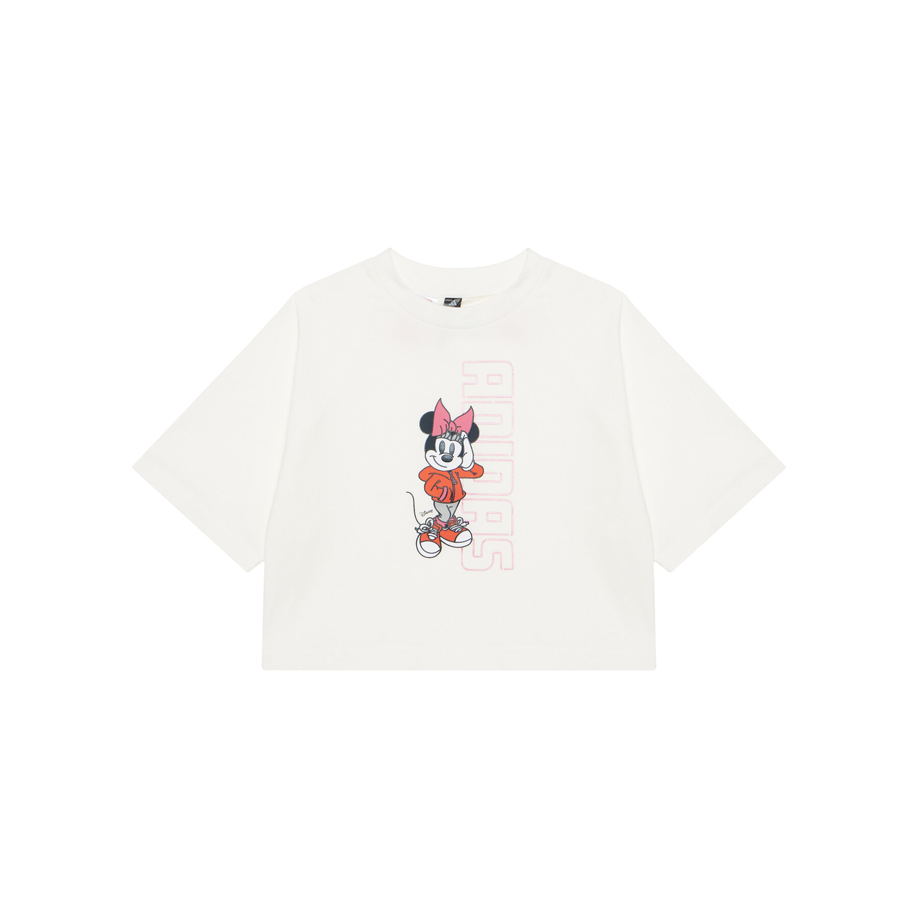 adidas T-shirt Disney Minnie Mouse JL9191 Bijela Loose Fit