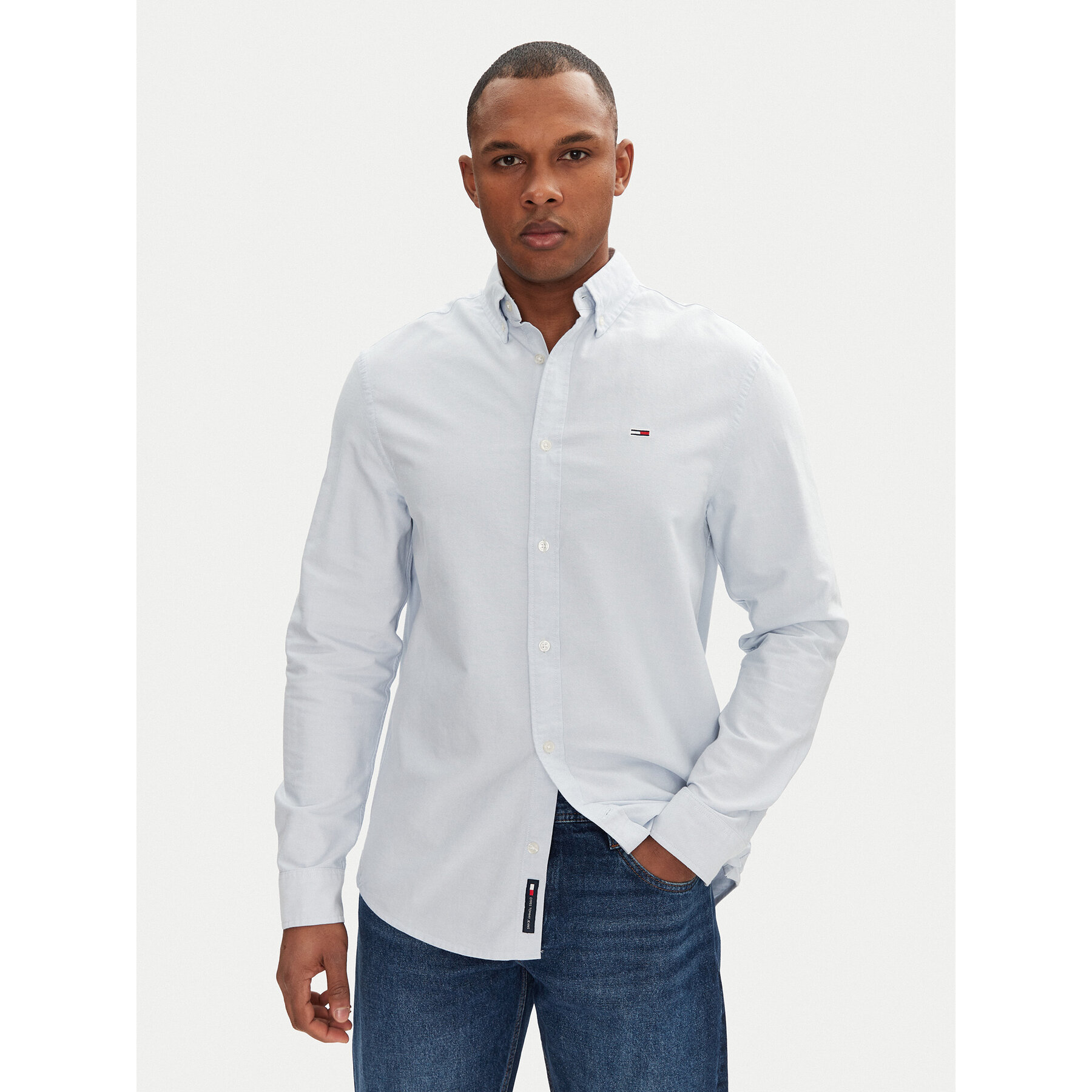 Tommy Jeans Hemd DM0DM21298 Himmelblau Regular Fit