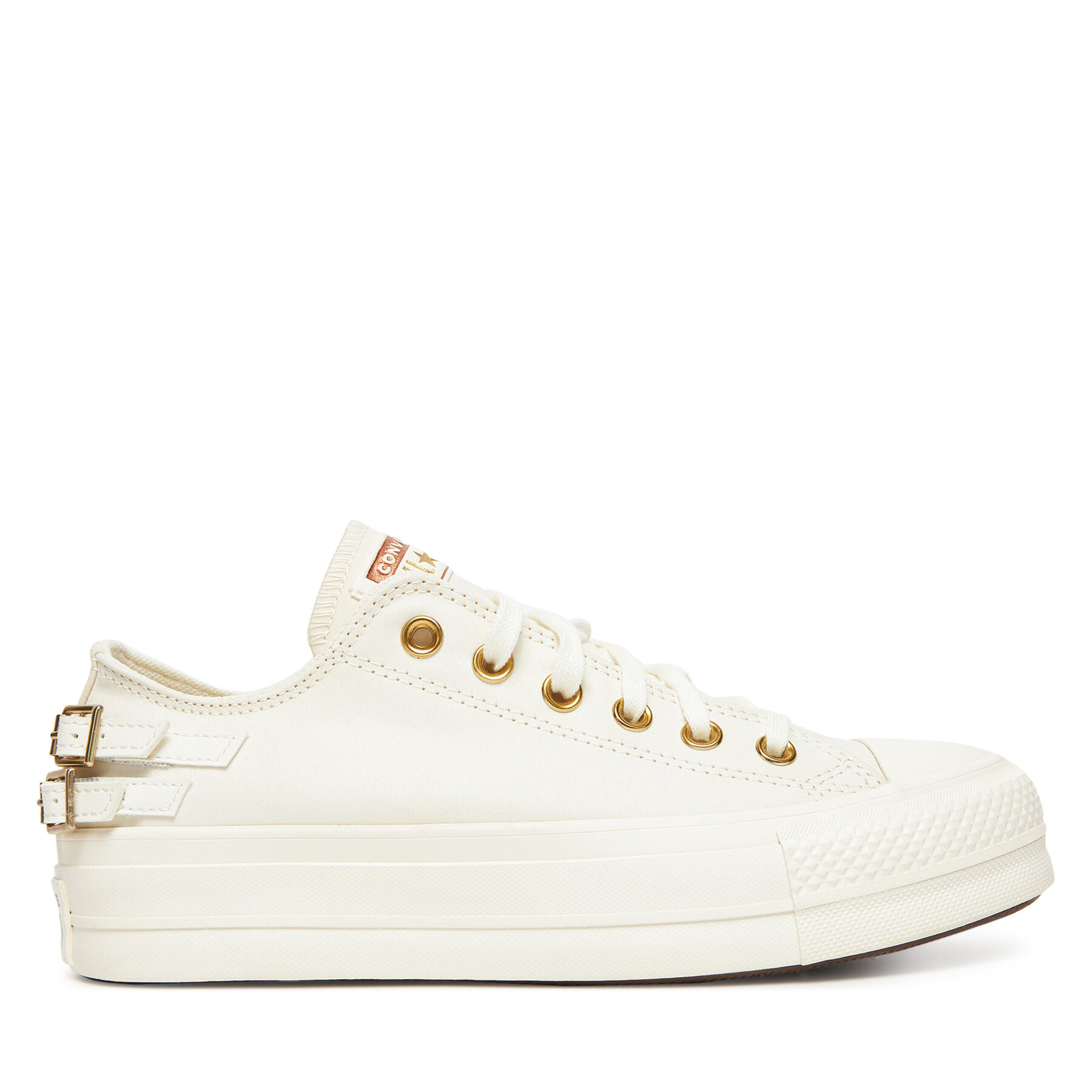 Tornacipő Converse Chuck Taylor All Star Lift Platform Buckle A11866C Fehér