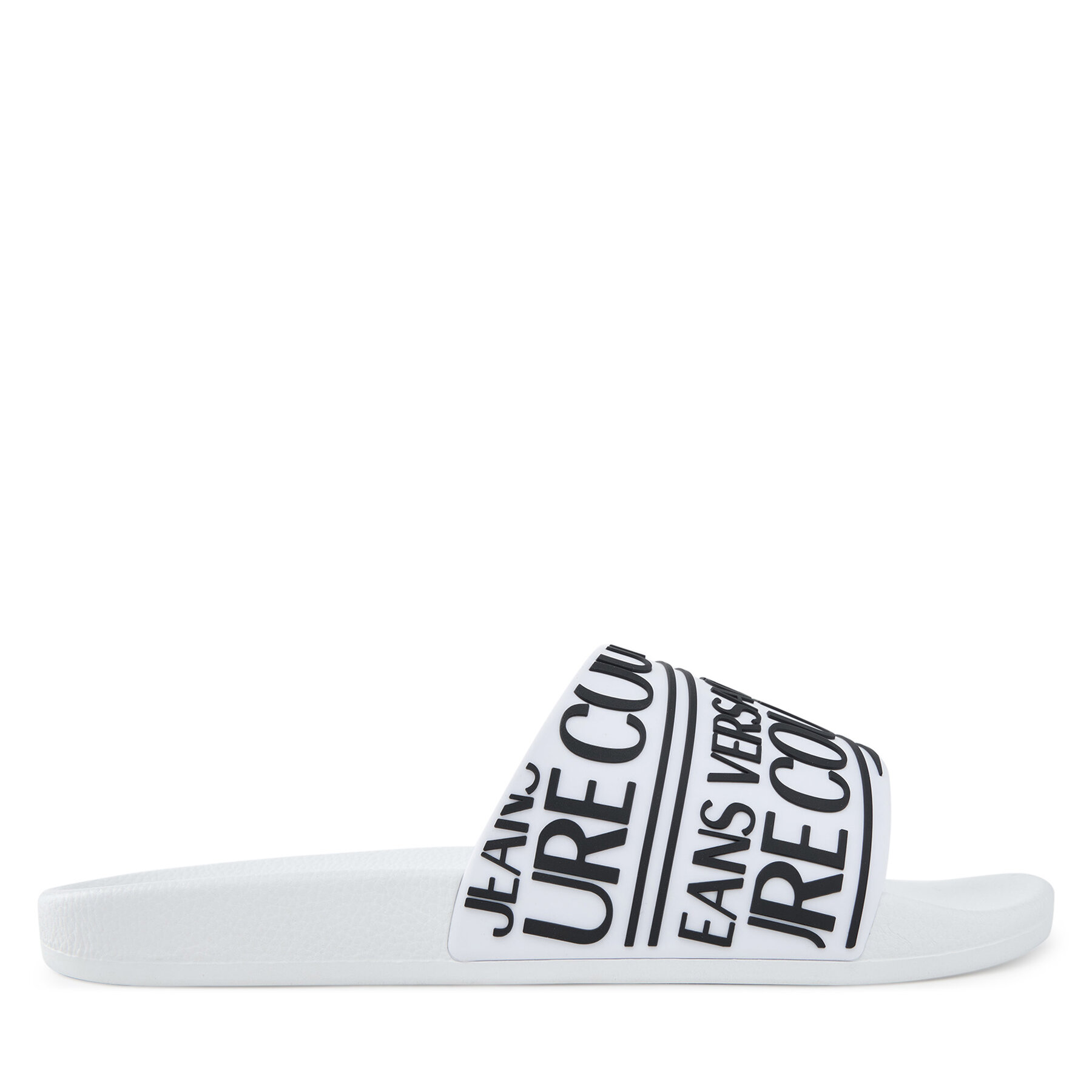Šľapky Versace Jeans Couture 79YA3SQ1 71352 003 Biela