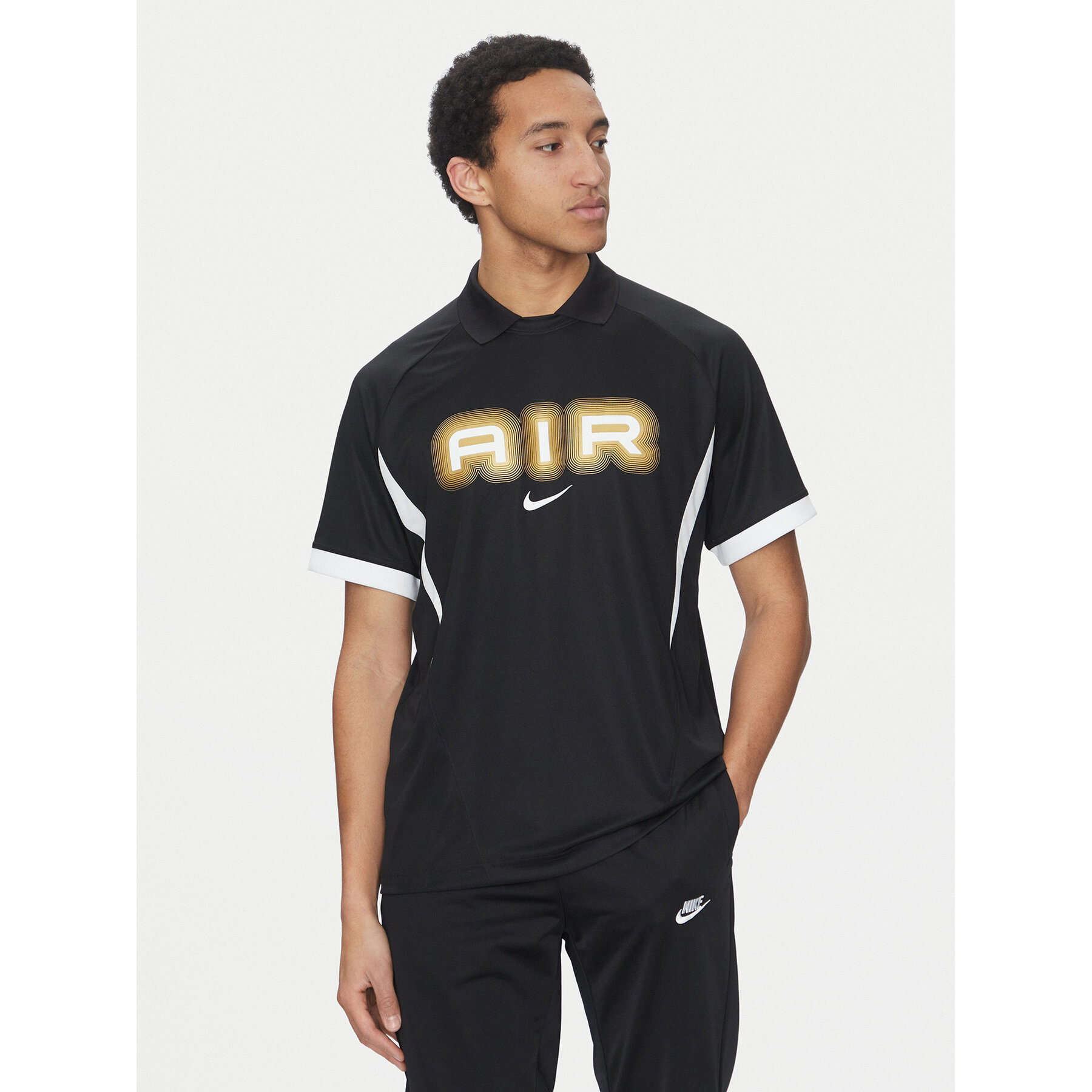 Nike T-Shirt HM0173 Μαύρο Regular Fit