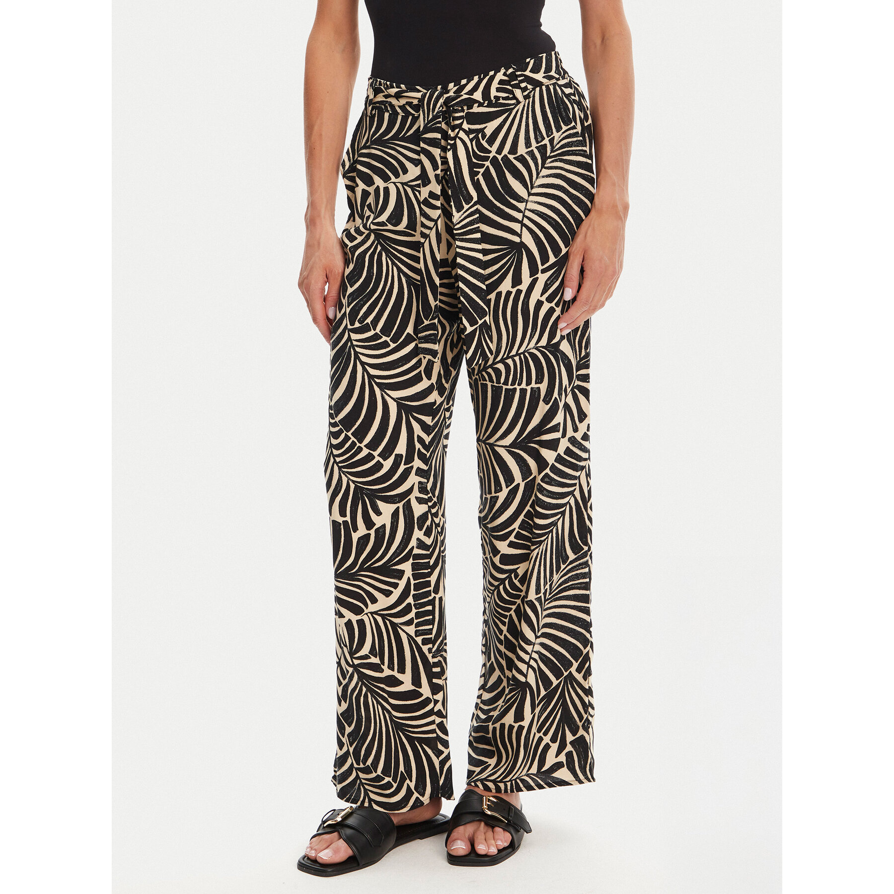 ONLY Stoffhose Nova 15264446 Schwarz Regular Fit