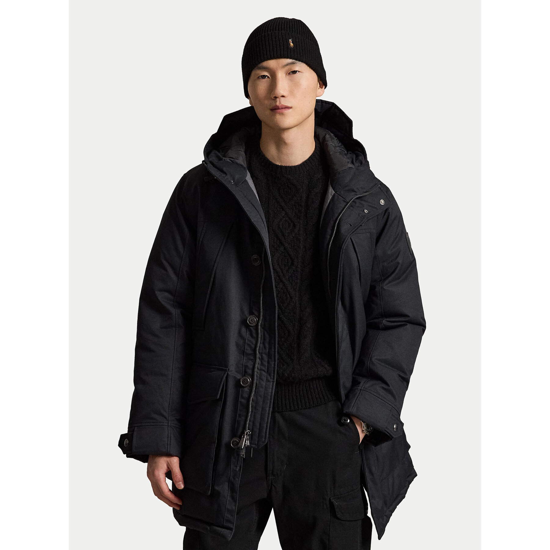 Polo Ralph Lauren Daunenjacke 710B27753004 Schwarz Regular Fit