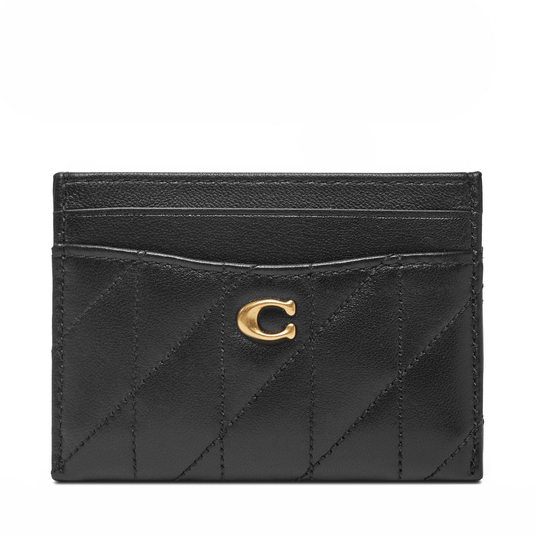 Puzdro na kreditné karty Coach CM434 Čierna