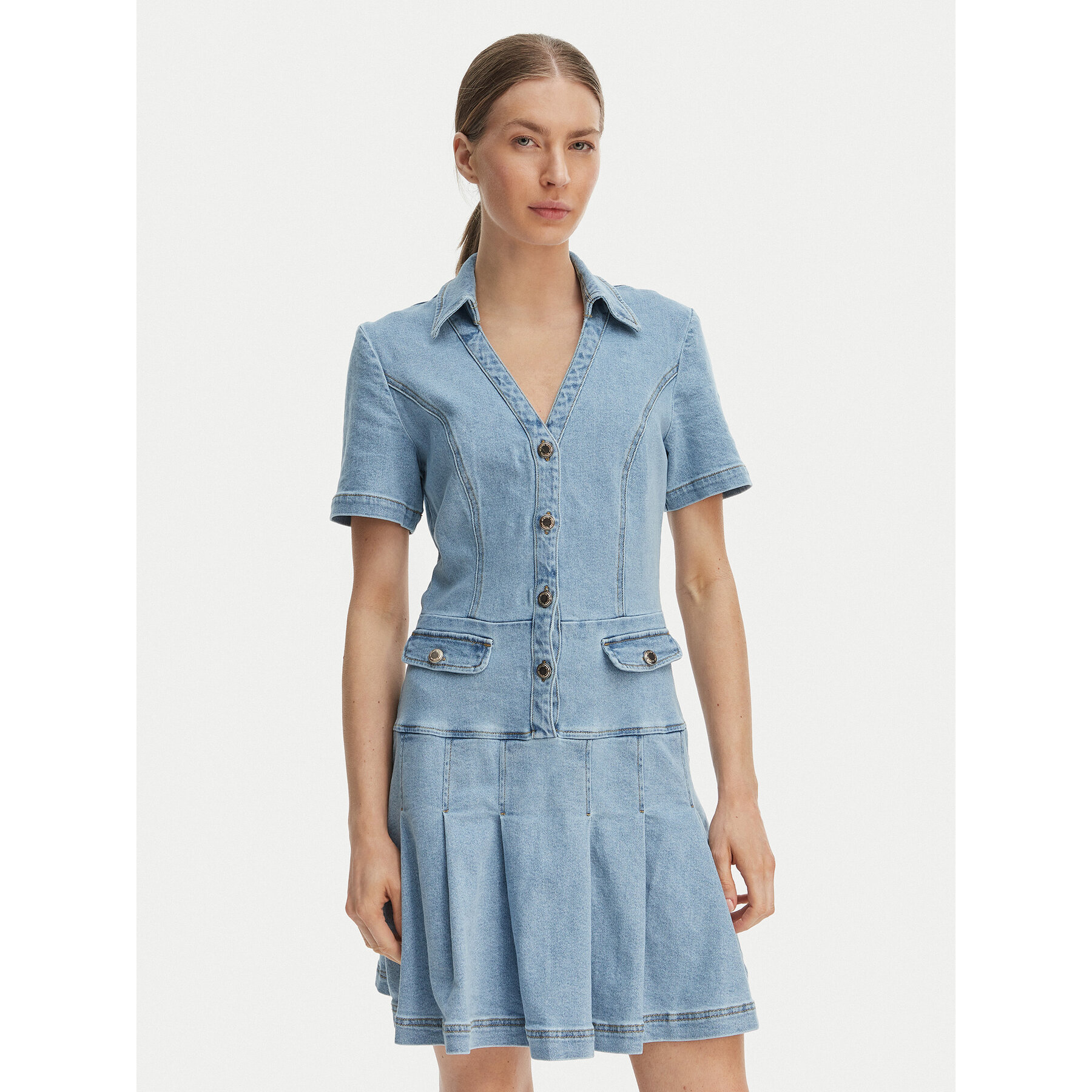 Morgan Jeanskleid 251-RTALA Blau Slim Fit