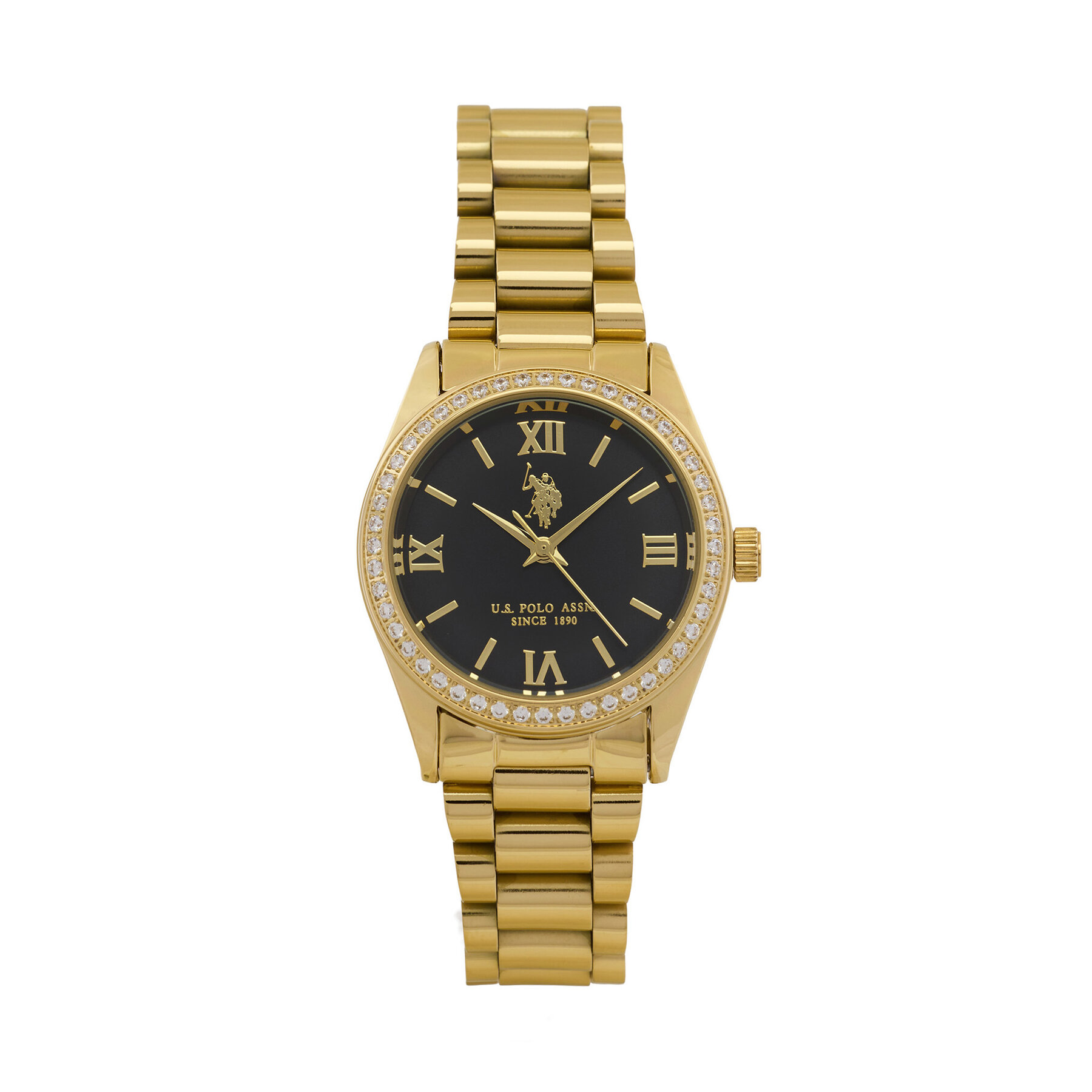 Hodinky U.S. Polo Assn. Melanie USP8464BK Zlatá