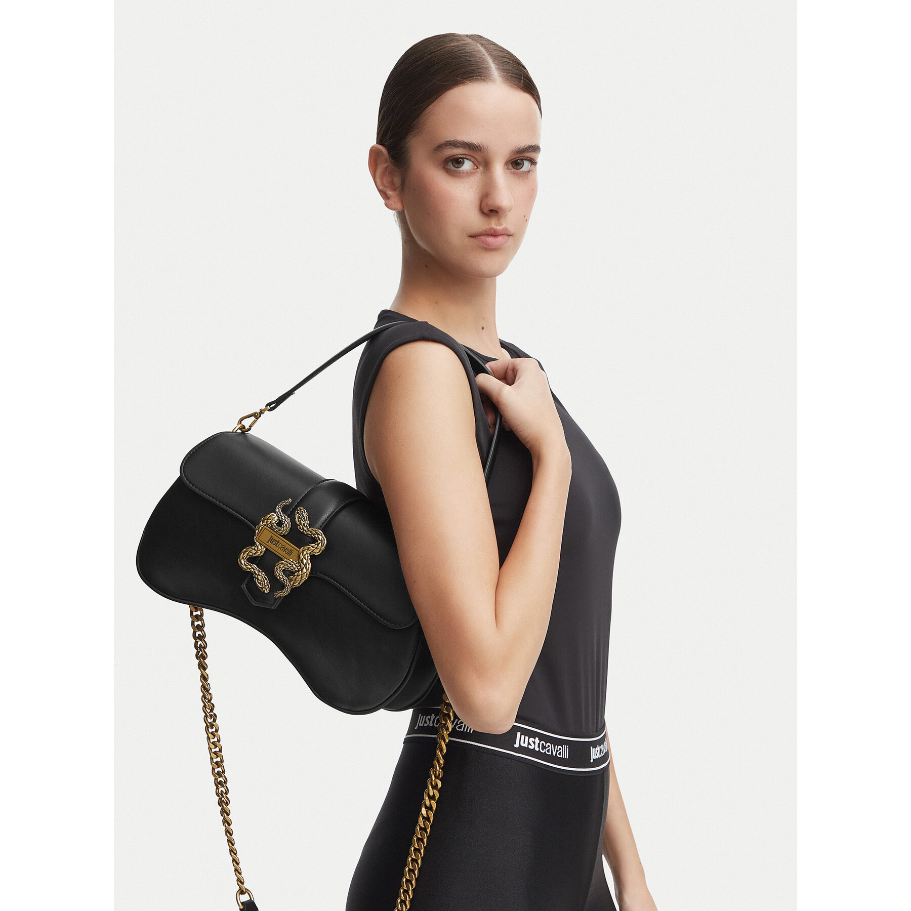 Geantă Just Cavalli 81RA4BA1 ZSA89 Negru