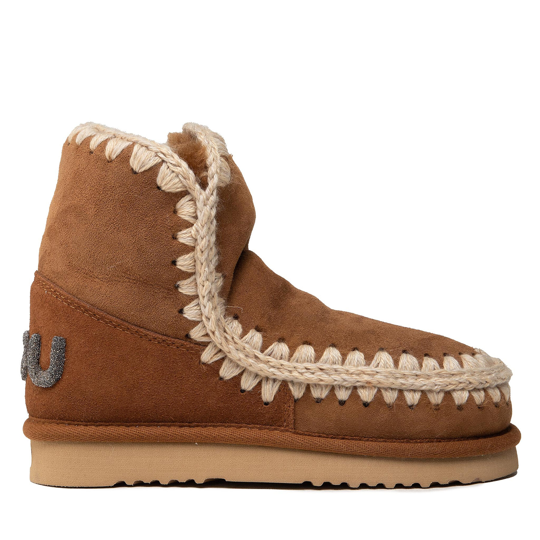 Botas de nieve Mou Eskimo 18 Glitter Logo MU.FW101050A Marrón