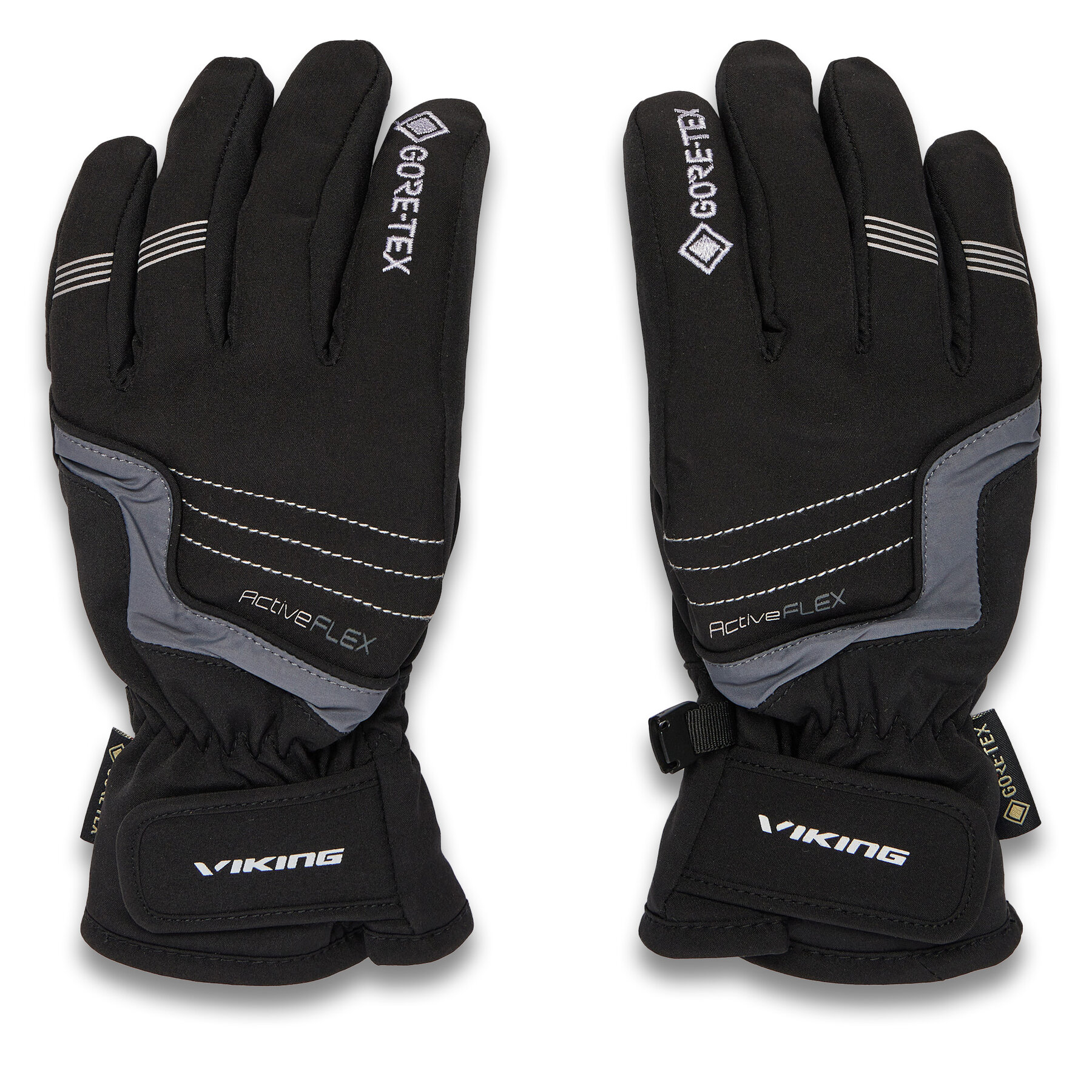 Lyžařské rukavice Viking Helix GTX Ski 165/22/2252/08 Černá