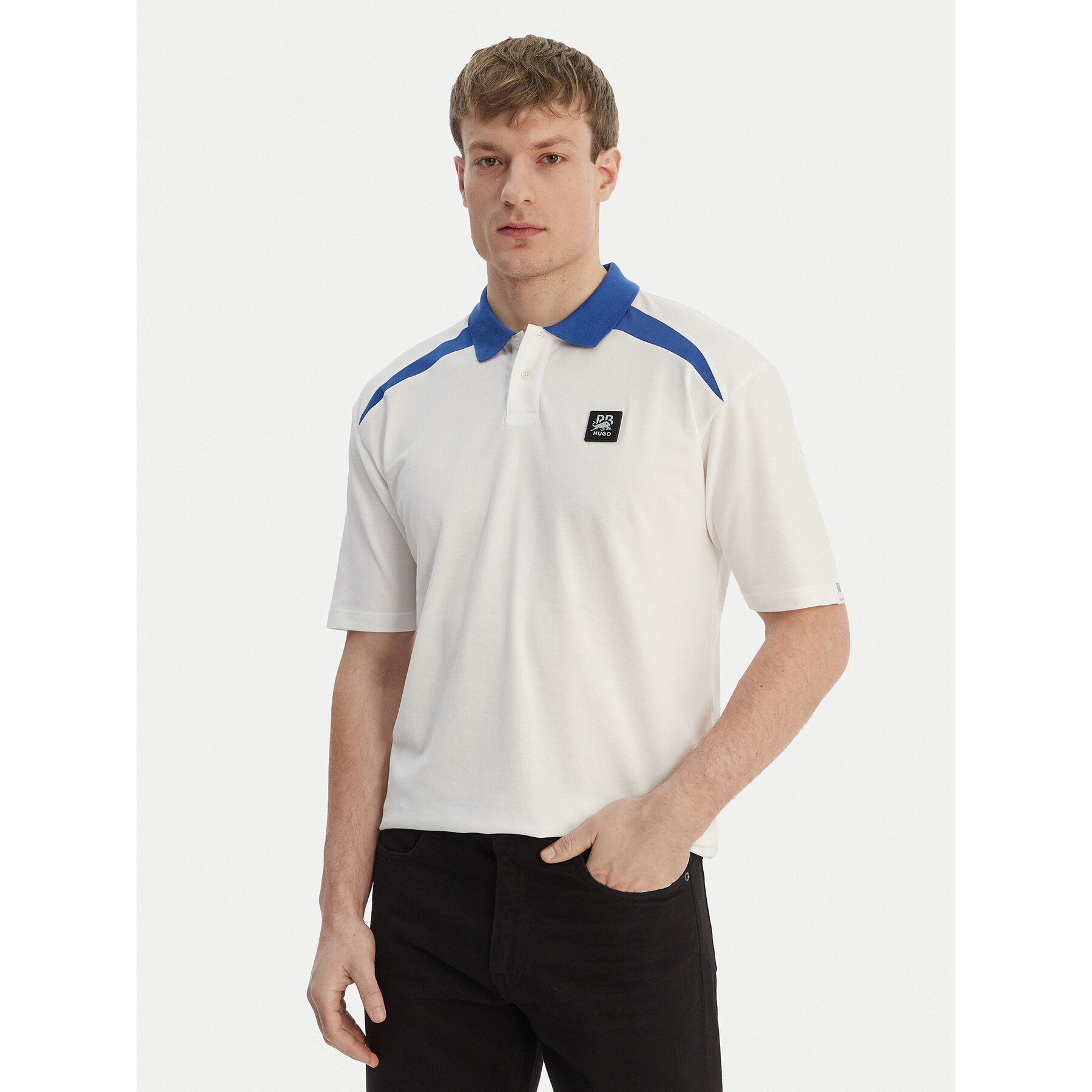 HUGO Poloshirt Dunios_RB 50559650 Weiß Regular Fit