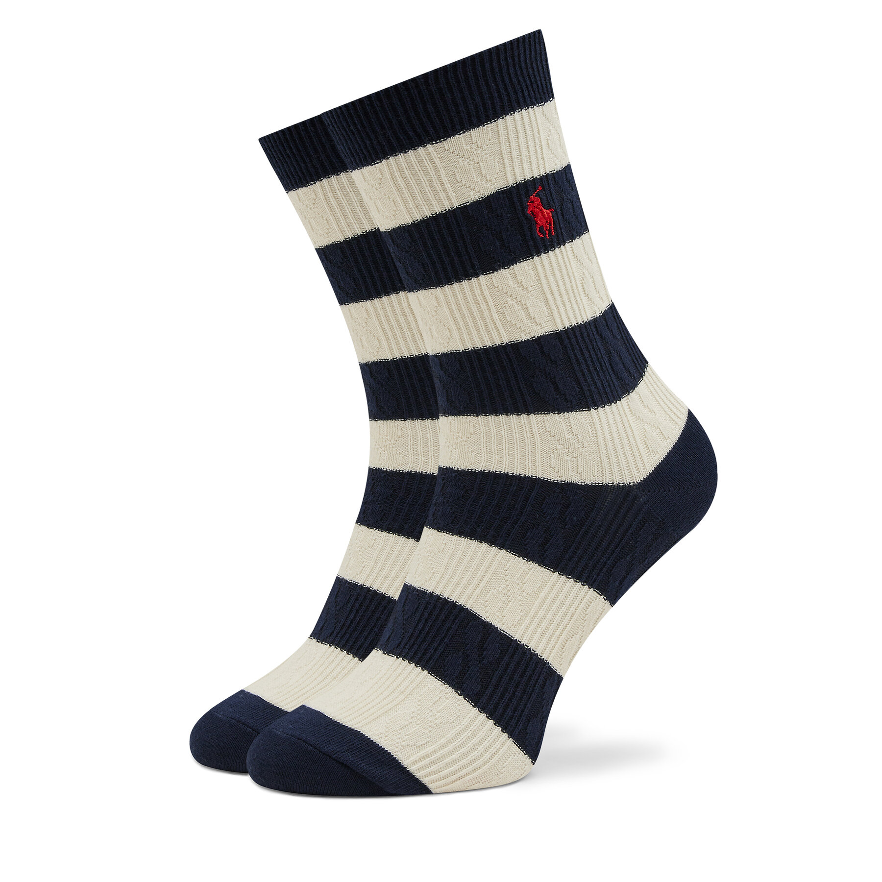 Chaussettes hautes femme Polo Ralph Lauren Rugby Cable 455942322002 Navy