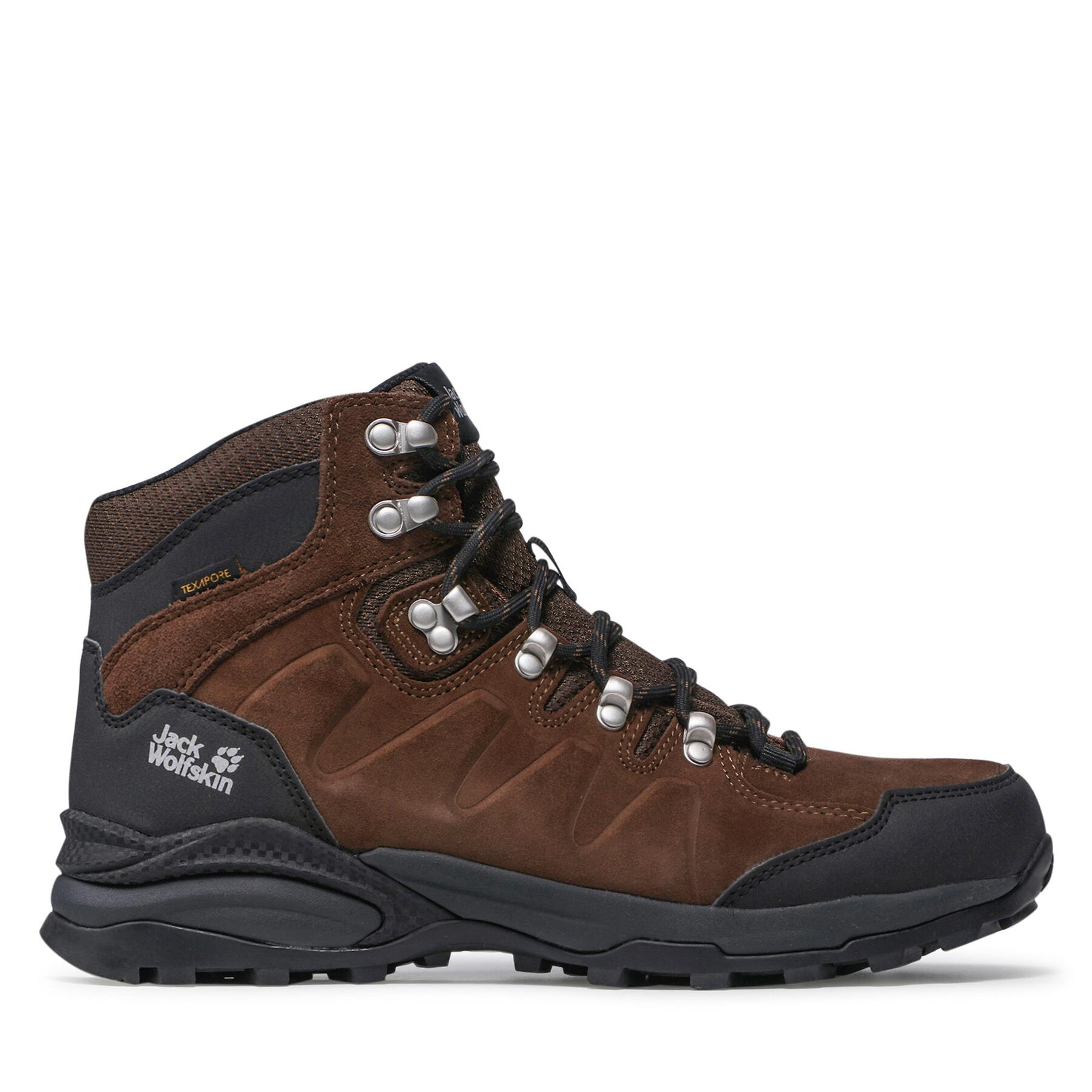 Παπούτσια πεζοπορίας Jack Wolfskin Refugio Texapore Mid M 4049841 Καφέ