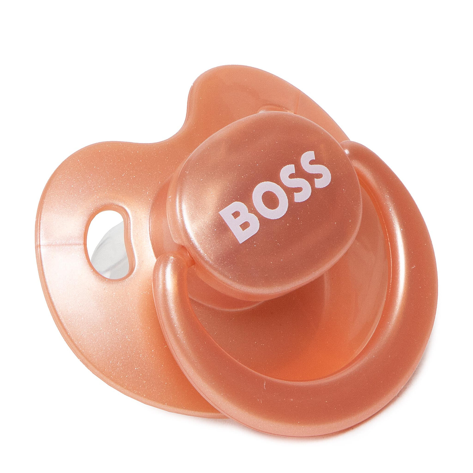 Kinder Schnuller BOSS, Schuhgröße 00, Orange, J90P19