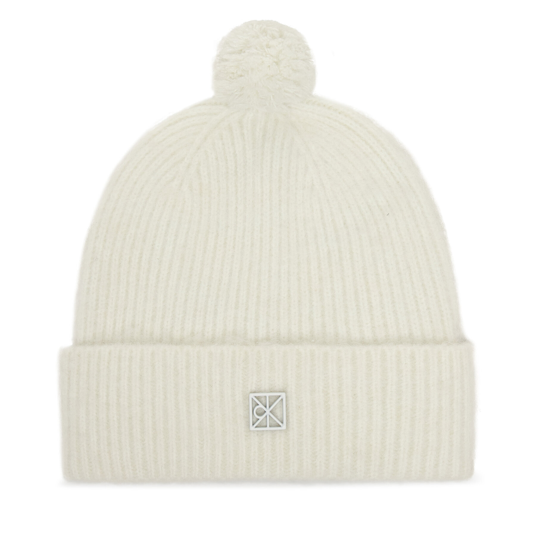 Berretto Calvin Klein Emblem Brushed LV04D8067G Écru