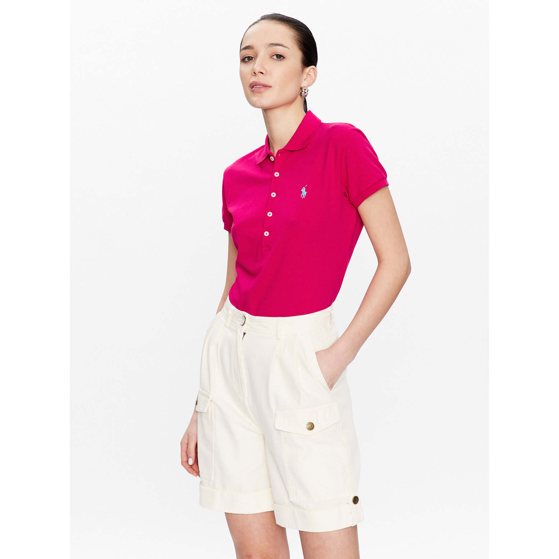 Polo Ralph Lauren Pólóing 211870245034 Rózsaszín Slim Fit