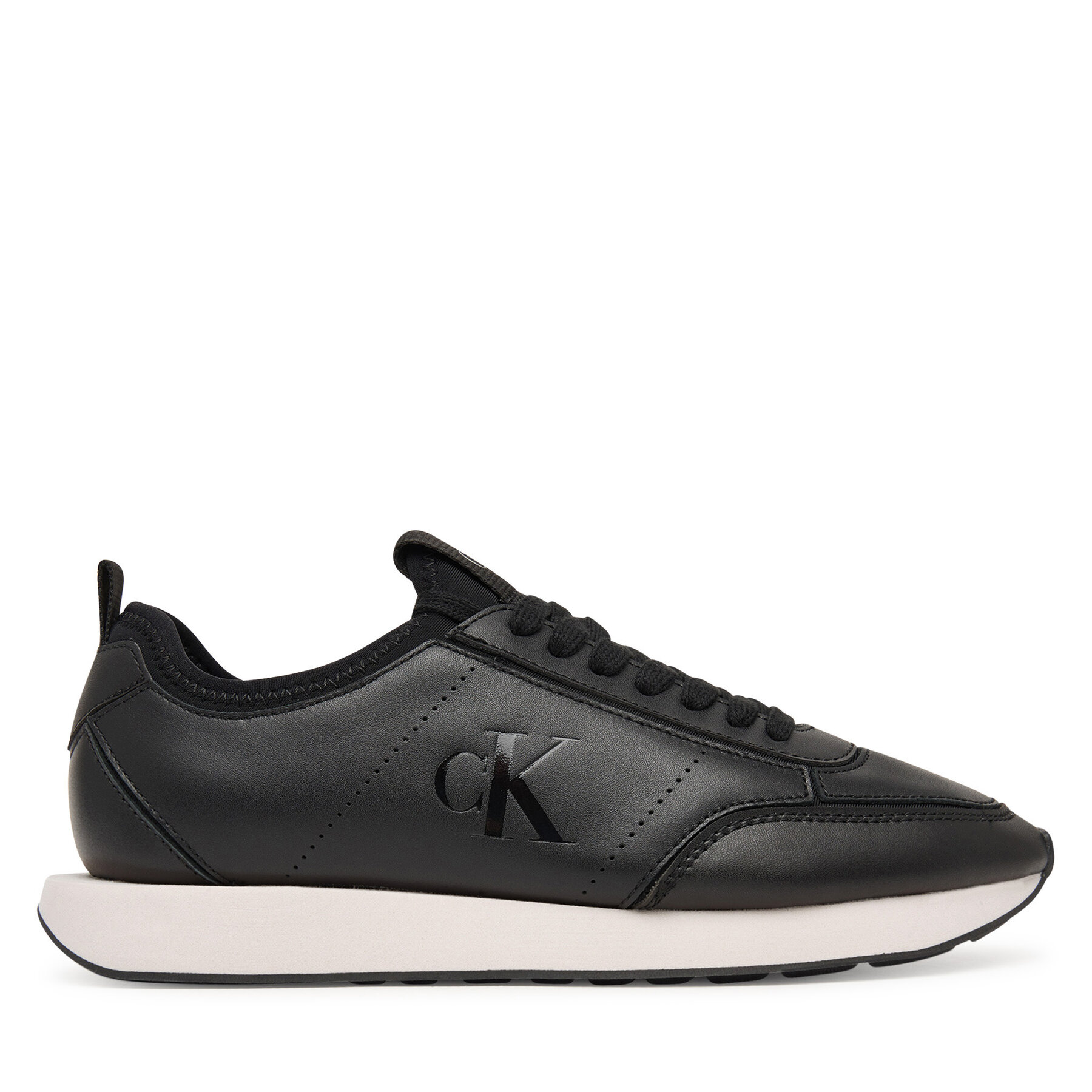 Superge Calvin Klein Retro Runner Sock Panl Lth Neo HW0HW03118 Črna