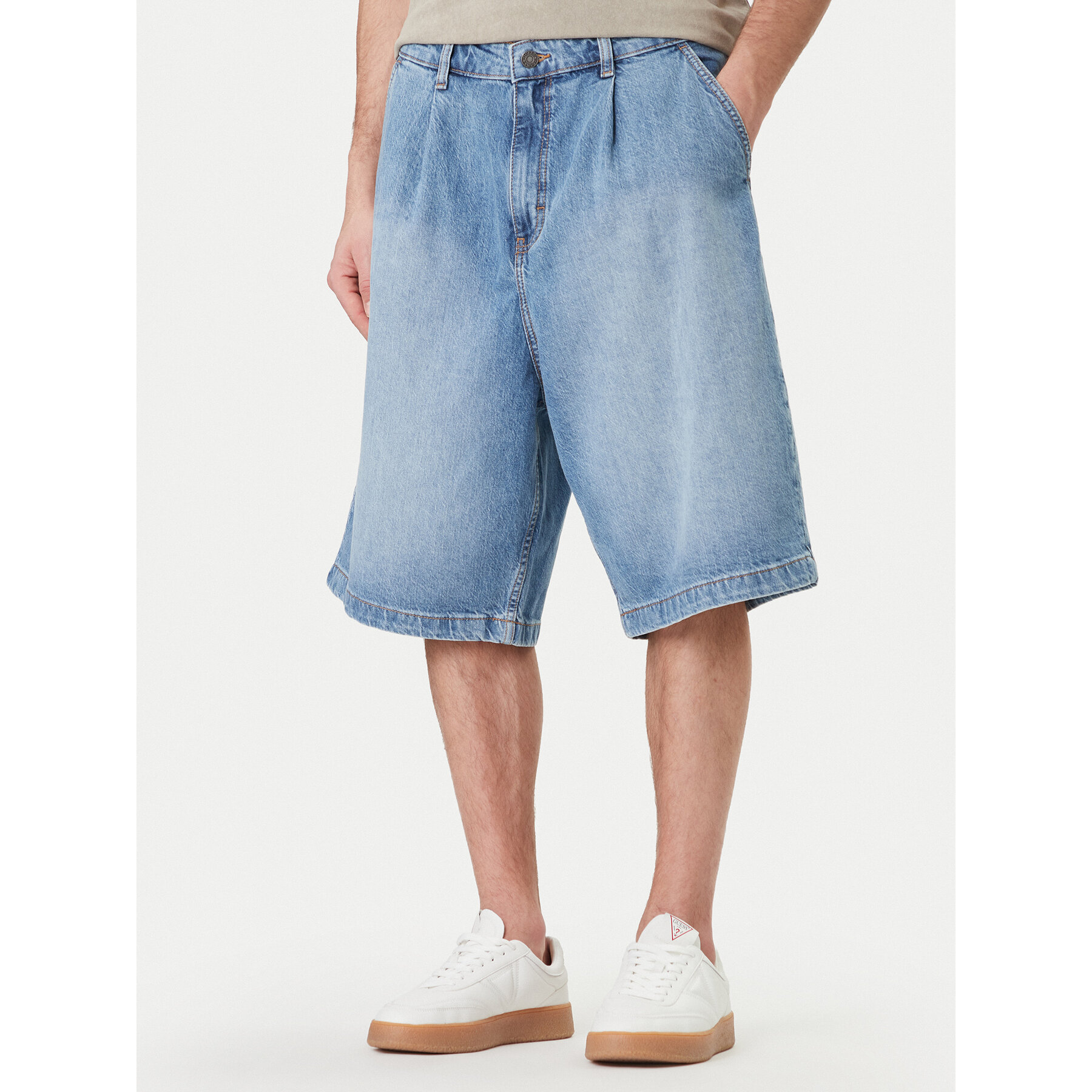 Guess Jeans Jeansshorts M6GD39 D5M5V Blau Relaxed Fit
