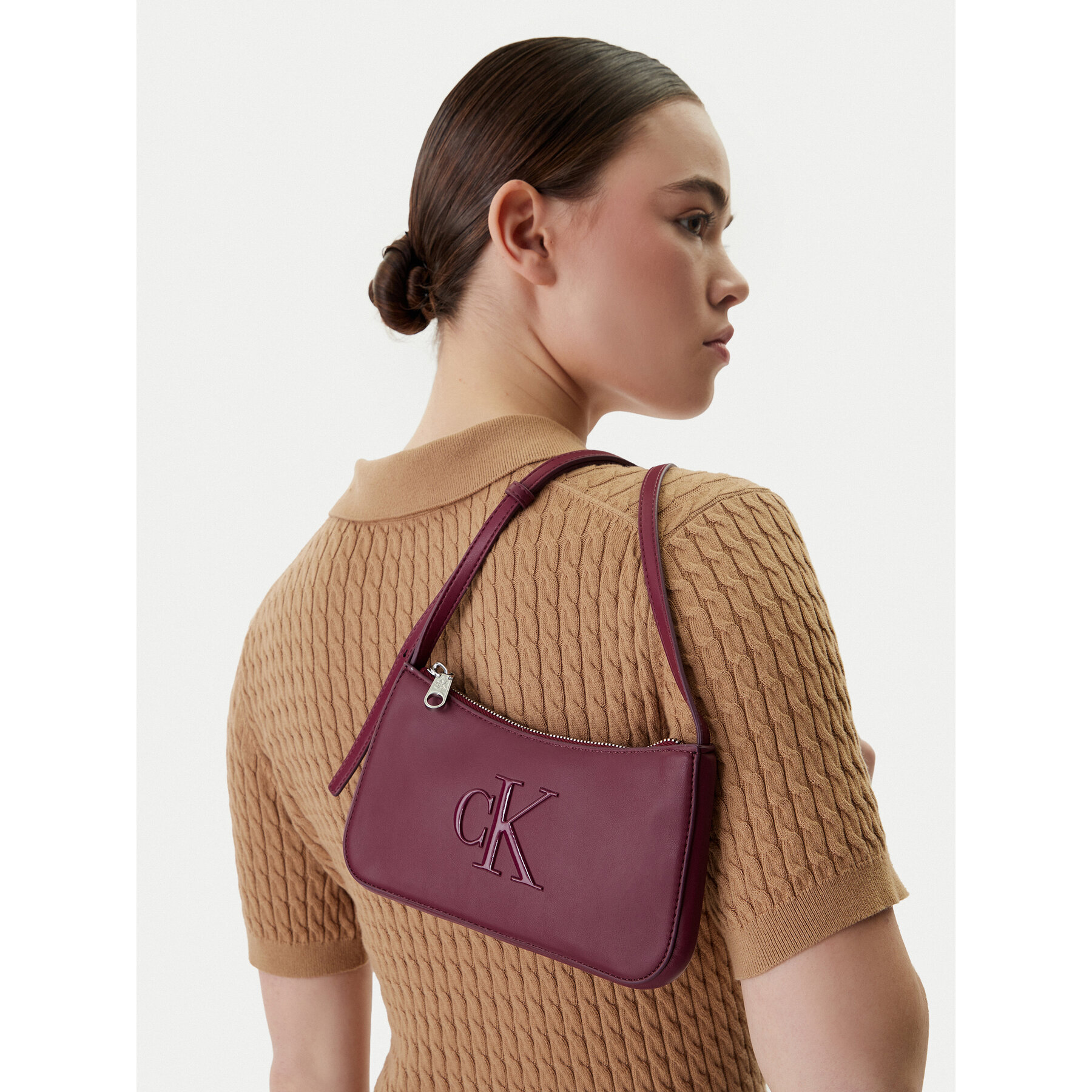 Torbica Calvin Klein Bold Ck Mini Bag LV04F1125G Tamnocrvena