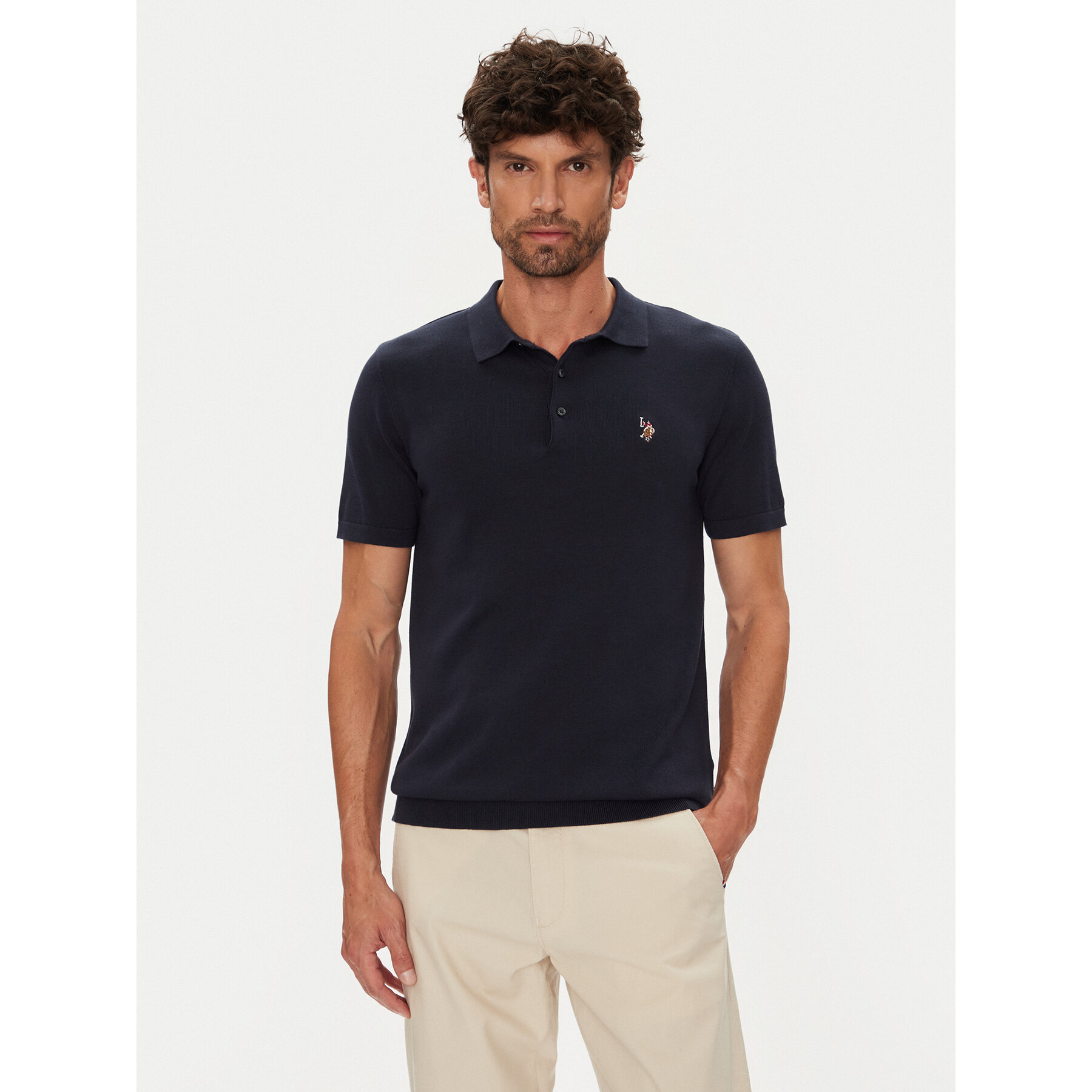 U.S. Polo Assn. Pólóing MUP3709 Sötétkék Regular Fit