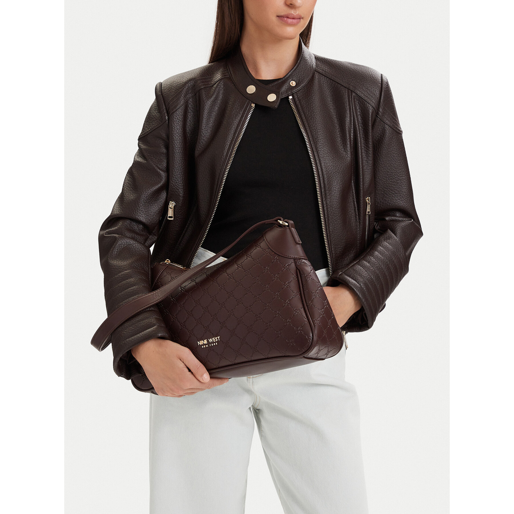 Ročna torba Nine West CEO-CRYSTAL POISE-JH7438 Rjava