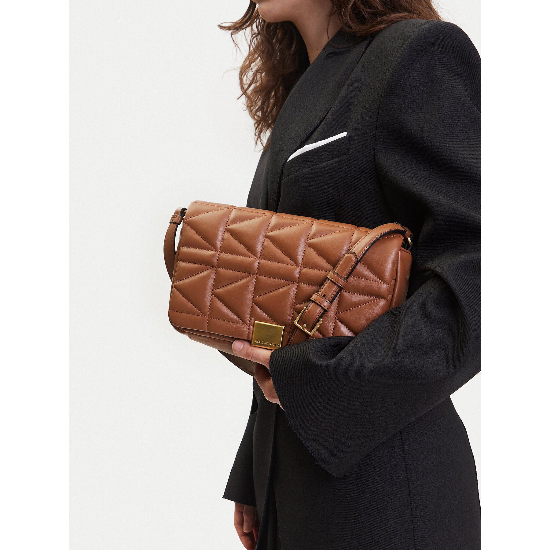 Дамска чанта KARL LAGERFELD A1W30437 Кафяв