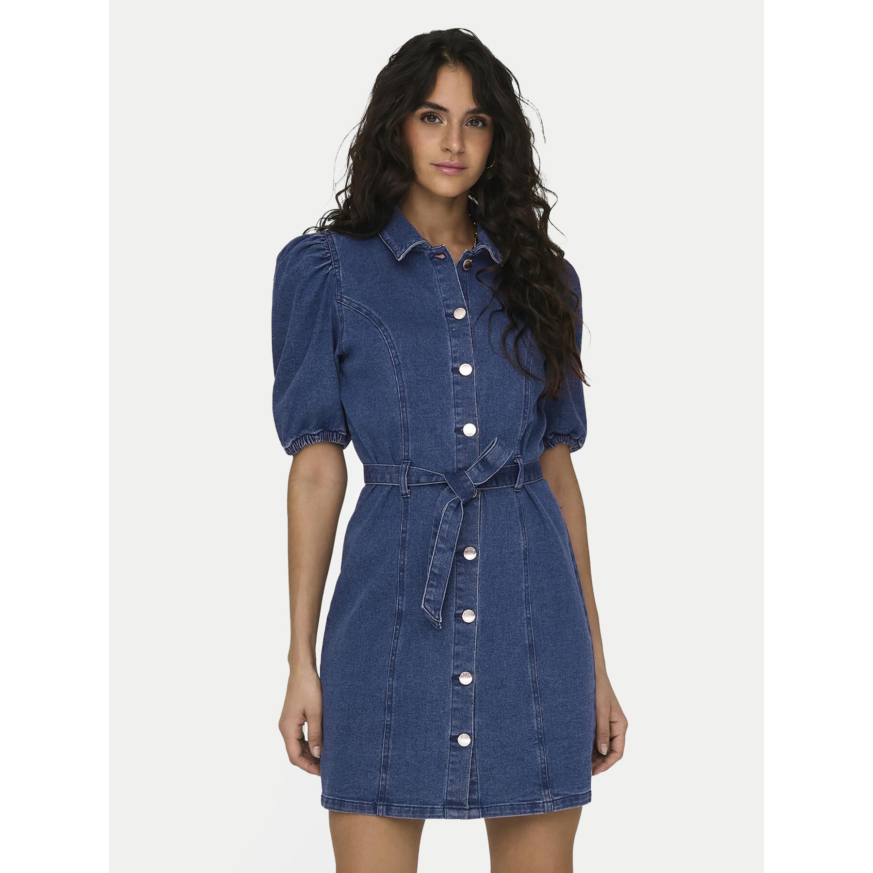 ONLY Jeanskleid Vibbe 15304123 Blau Regular Fit
