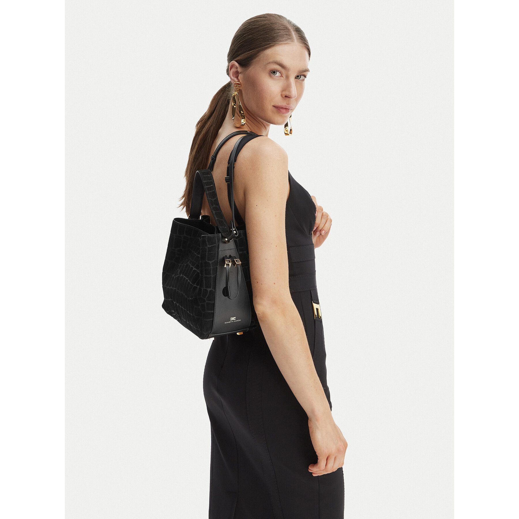Дамска чанта Elisabetta Franchi BS-21H-61E2-V720 Черен