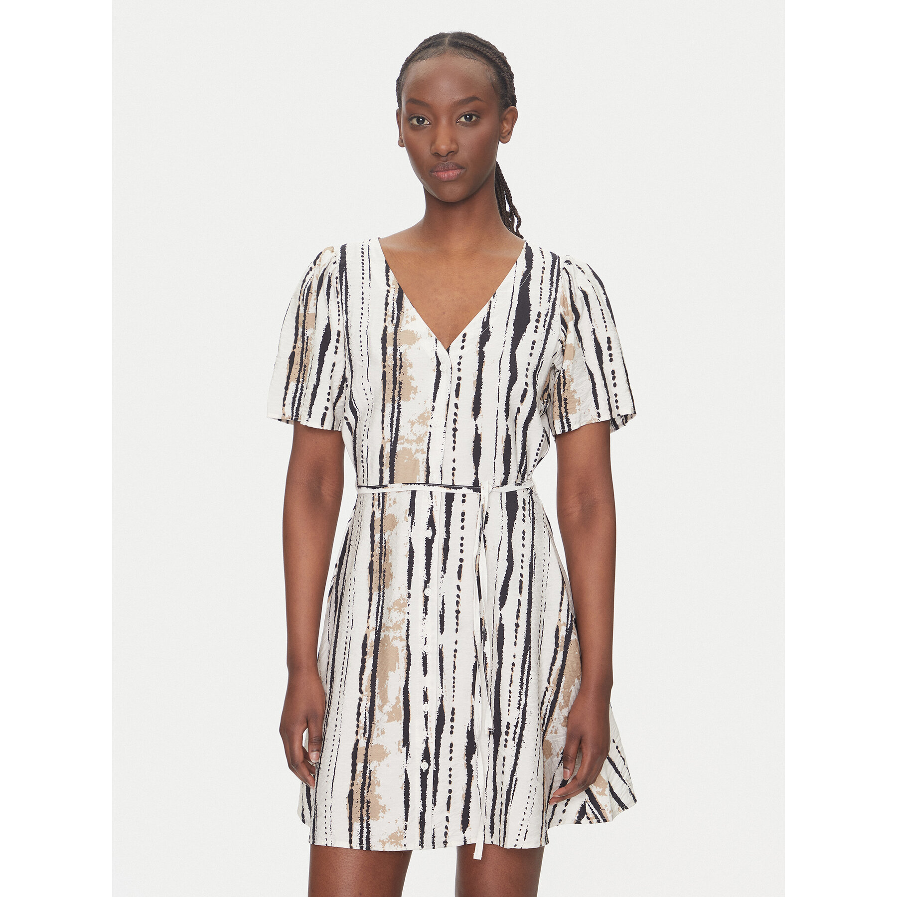 JDY Sommerkleid Troya 15350739 Écru Regular Fit