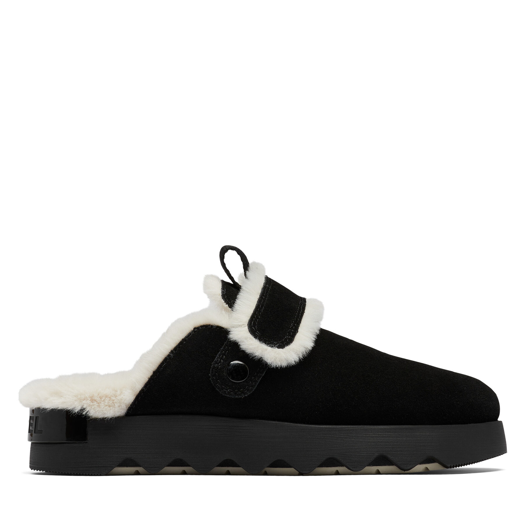  Papucs Sorel Viibe Clog Suede Cozy 2048521010 Fekete akciós termékkép 1