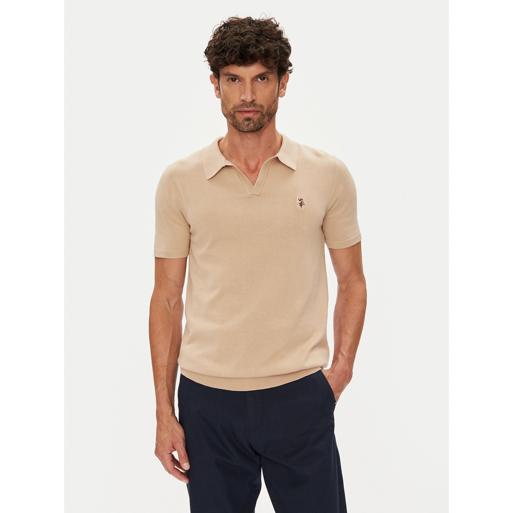 U.S. Polo Assn. Polo MUP3554 Beige Slim Fit