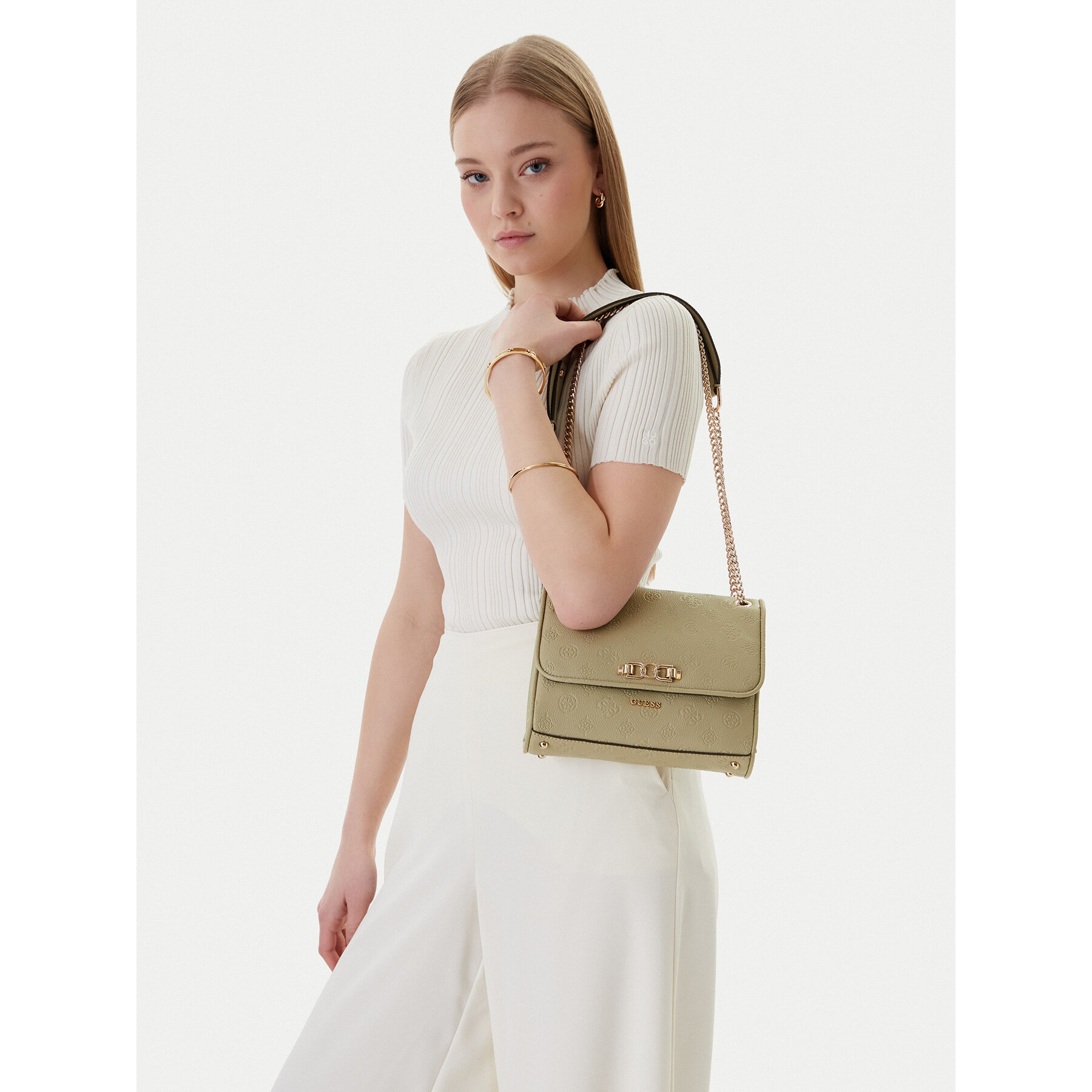 Ročna torba Guess Anise HWPD99 16210 Zelena