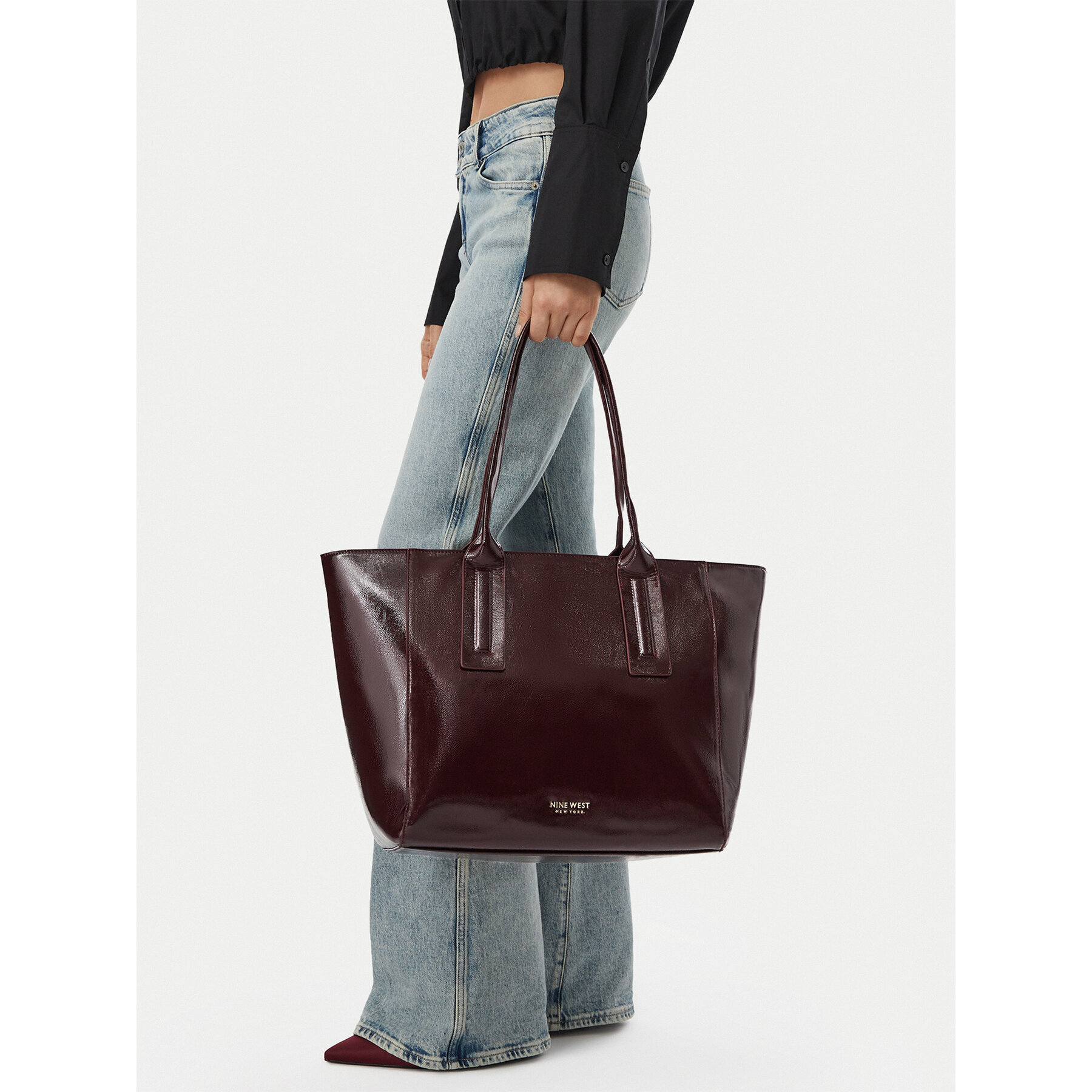 Τσάντα Nine West CEO-LUXE ATELIER-LA374-5674 Μπορντό