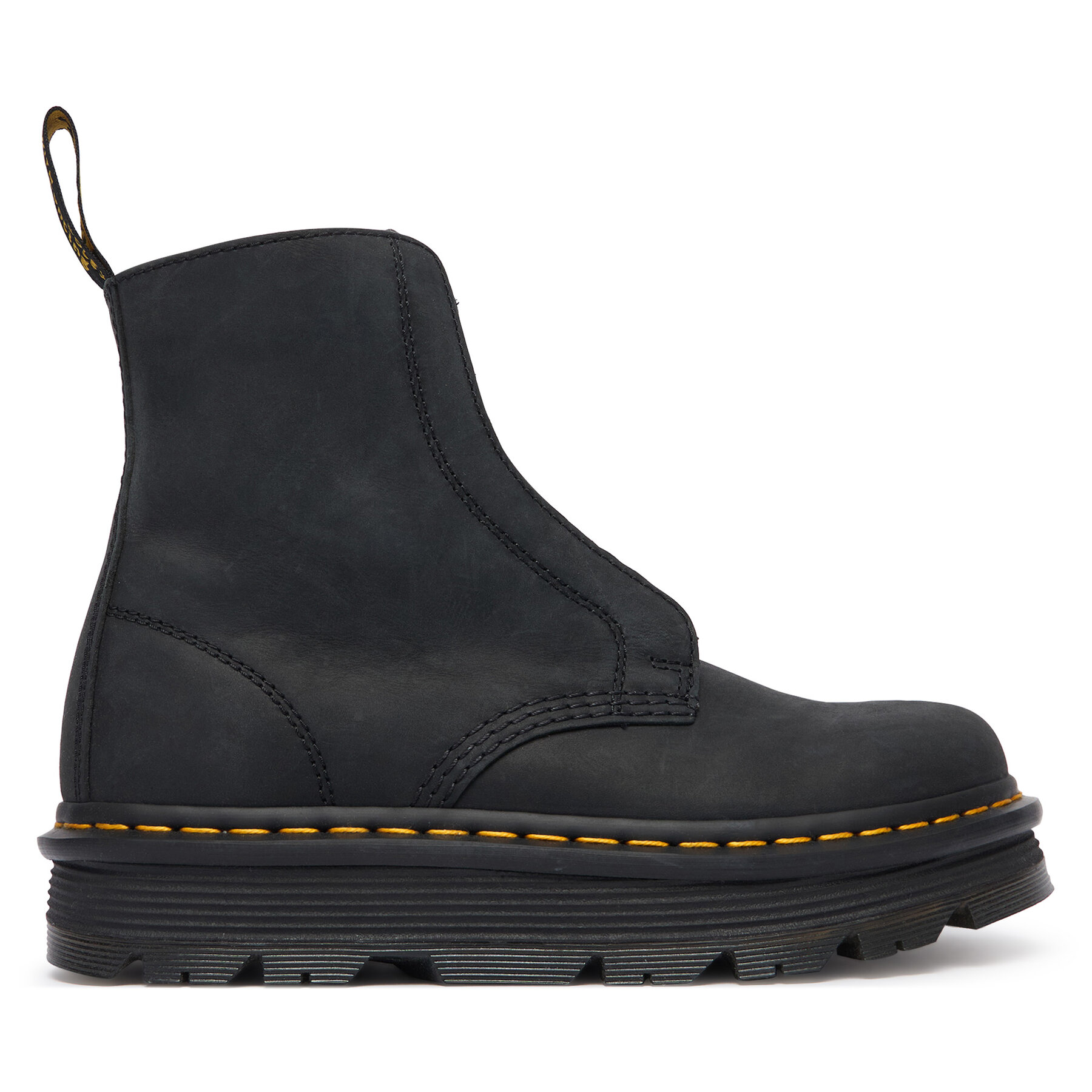 Škornji Dr. Martens Zebzag Laceless Black Wyoming DM42653001 Črna