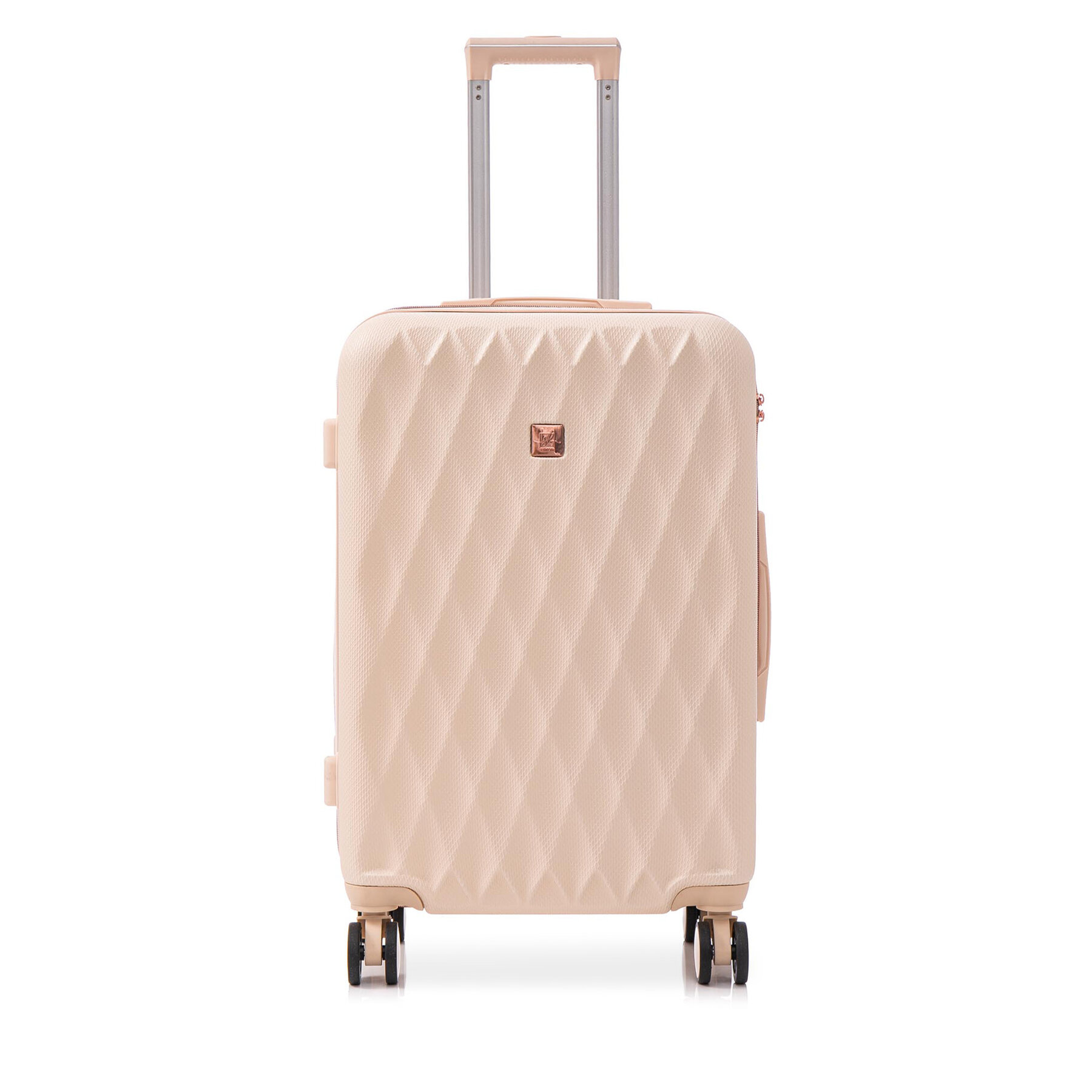 Valise grande Semi Line T5724-4 Écru