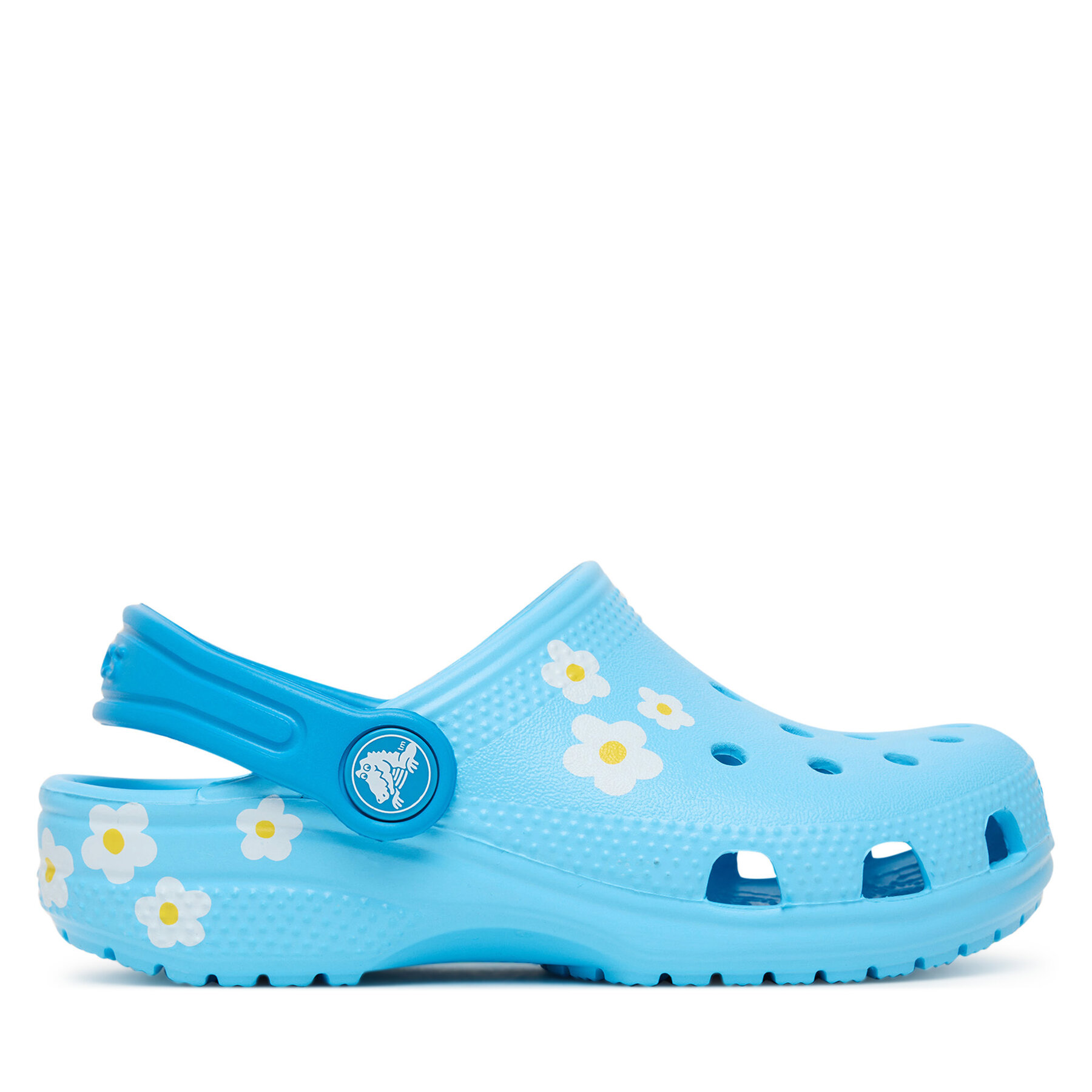 Şlapi Crocs Classic Daisy Clog 211257 Albastru