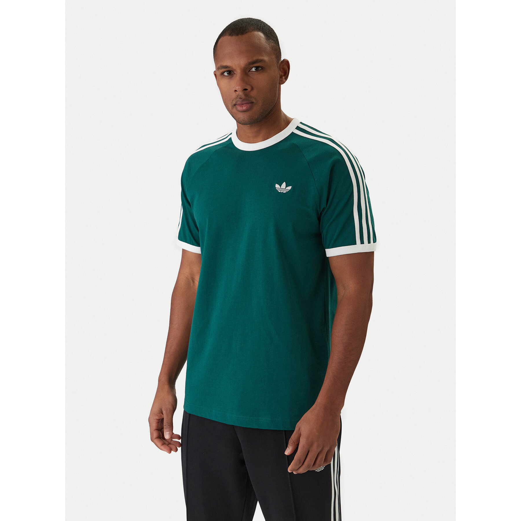 adidas T-Shirt 3-Stripes KE3534 Πράσινο Regular Fit