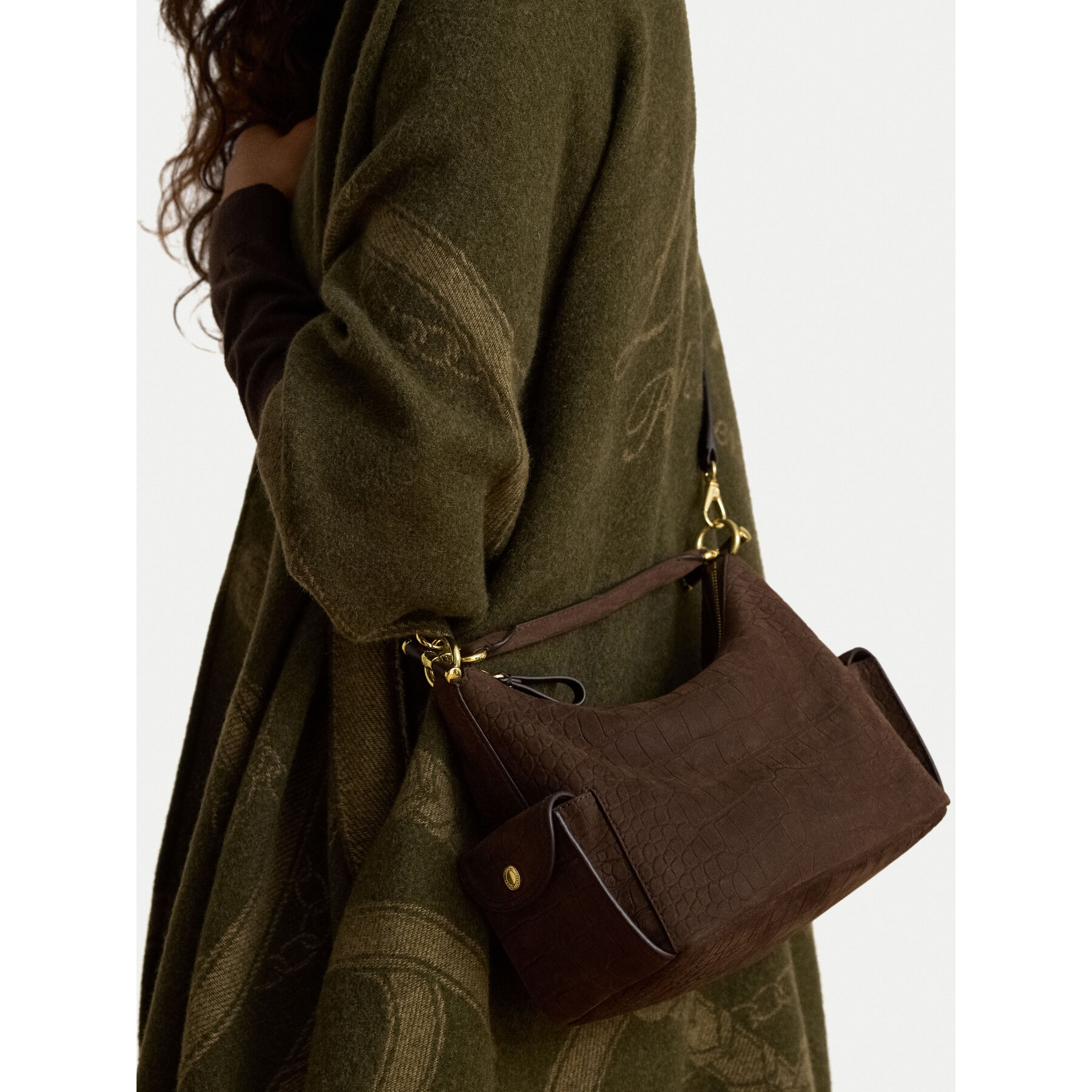 Torbica LAUREN RALPH LAUREN 431P18453003 Tamno smeđa