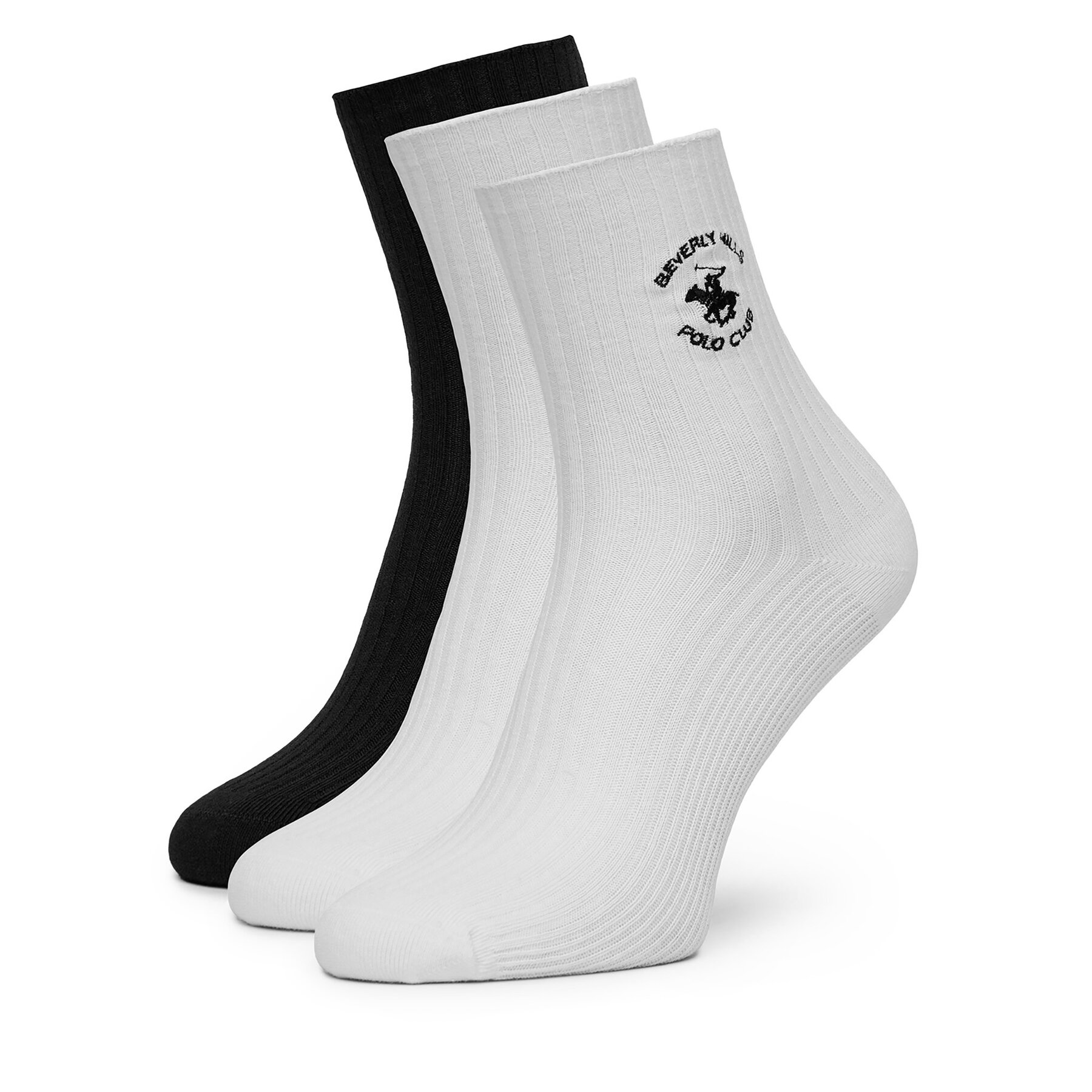 Duge čarape Beverly Hills Polo Club KR_BHPC_005_W_SS2025_(3pack) Bijela