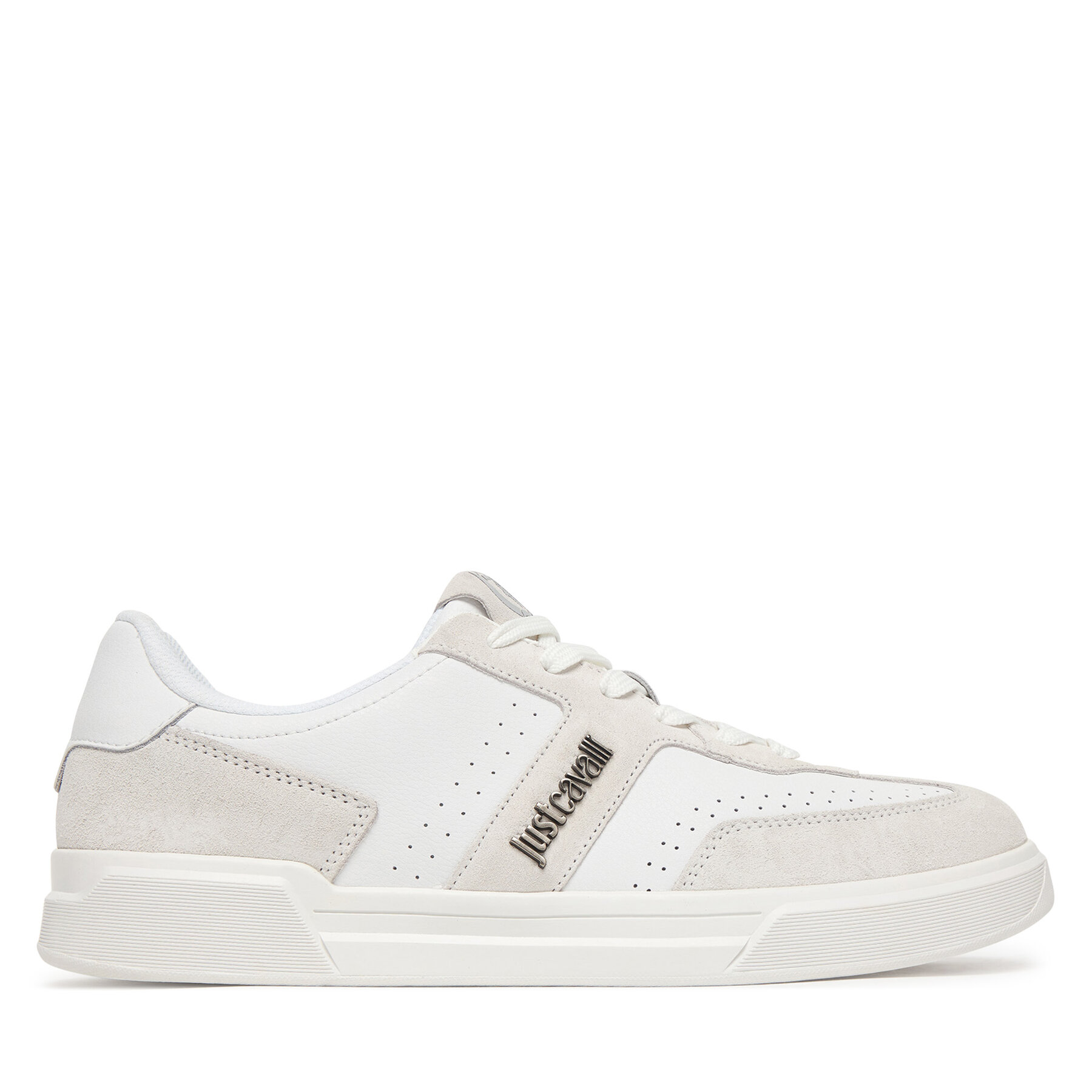 Sneakersy Just Cavalli 80QA3SB2 ZPC12 Biela
