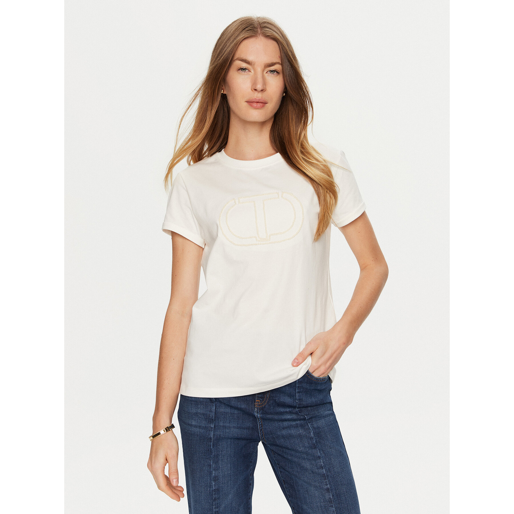 TWINSET T-shirt 241TP2212 Bianco Regular Fit