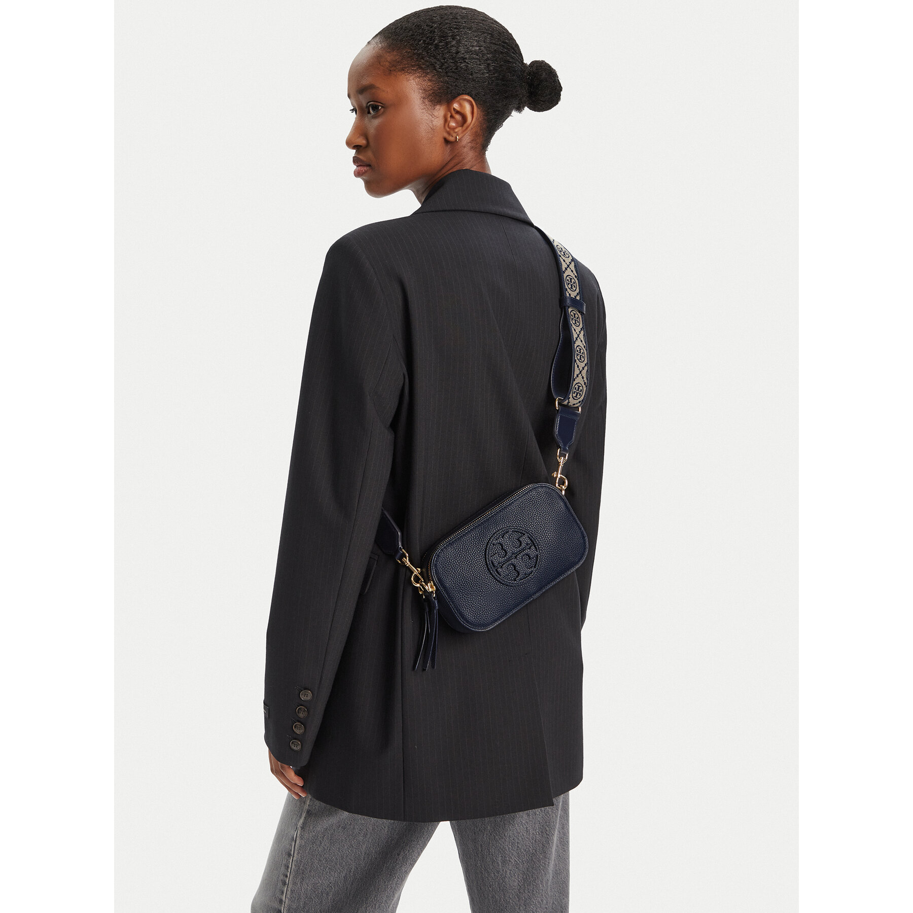 Torbica Tory Burch Mini Miller Crossbody 171955 Tamnoplava