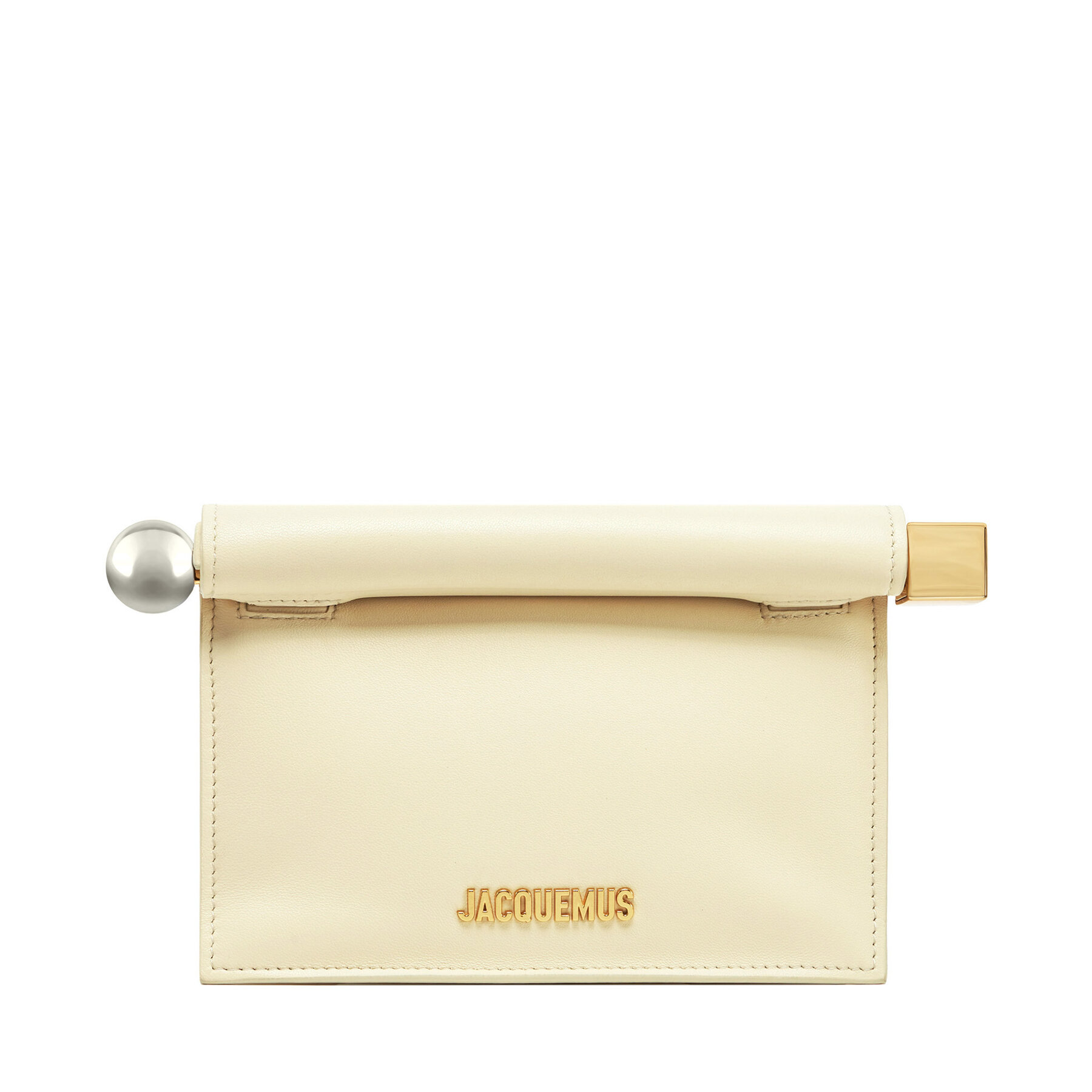Damska Torebka JACQUEMUS Écru La Petite Pochette Rond C 241BA392-3171