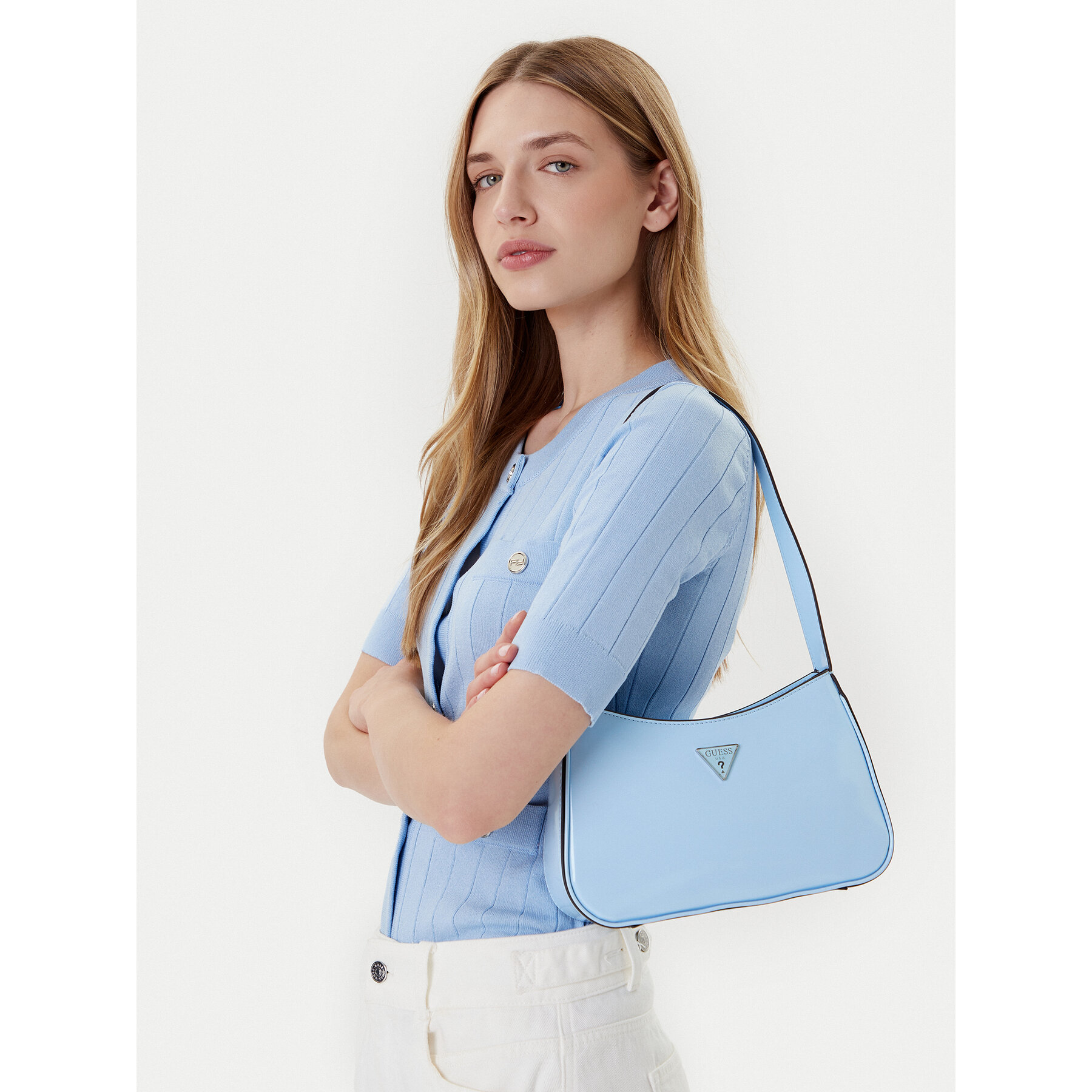 Geantă Guess Arnela HWNY94 96170 Albastru deschis