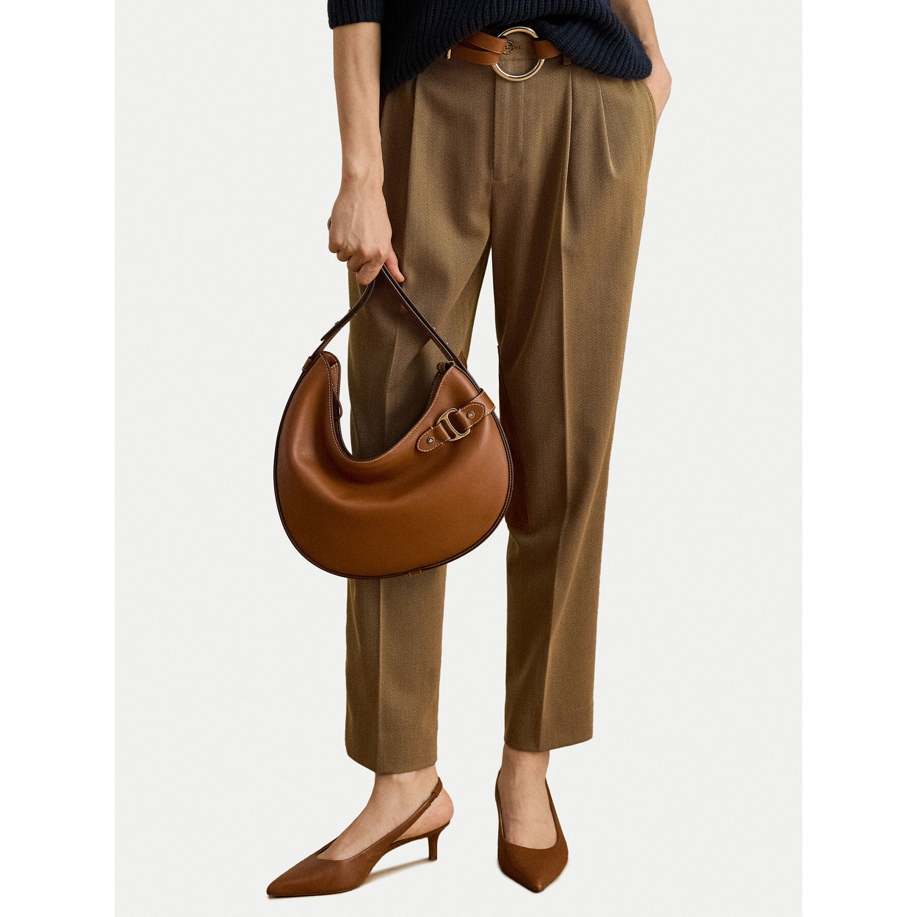 Дамска чанта LAUREN RALPH LAUREN 431980156001 Кафяв