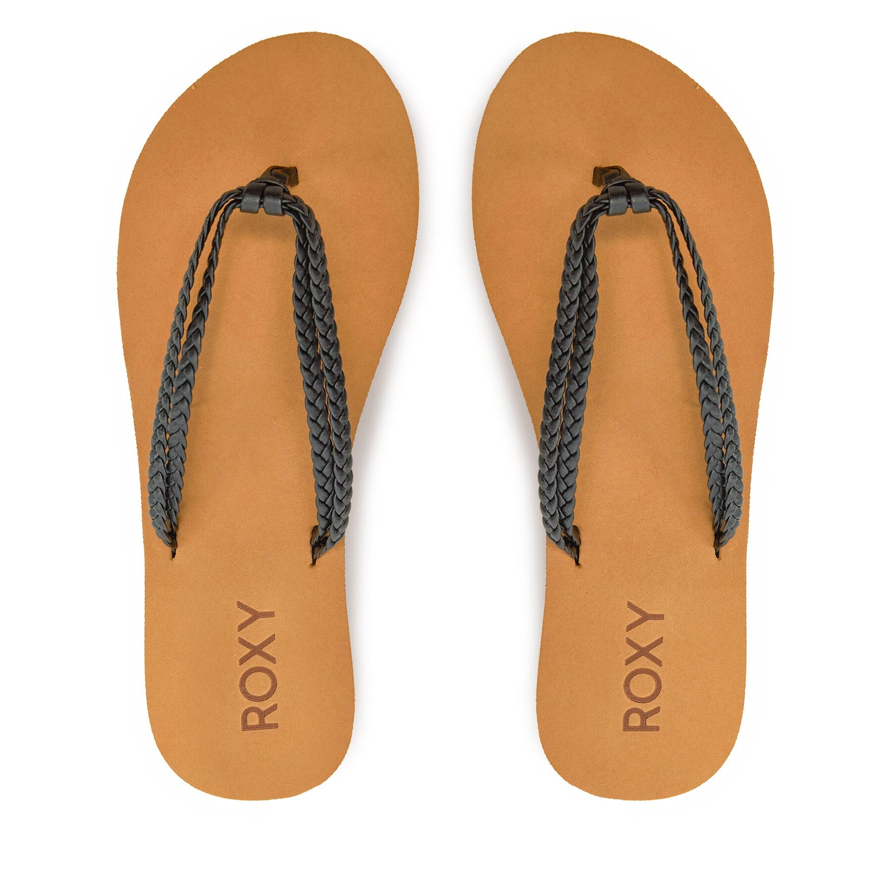 Damskie Japonki Roxy, Rozmiar 40 Czarny ARJL101169