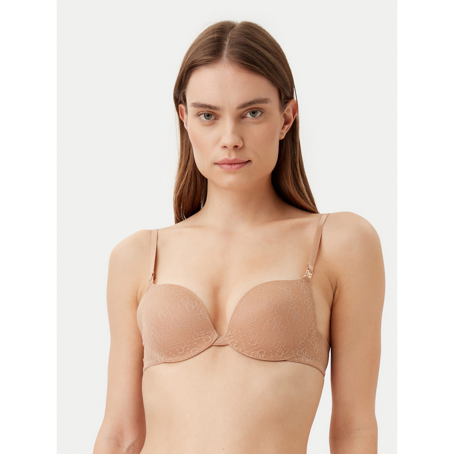 Guess Guess Σουτιέν Push-up O5RC12 KCLB0 Καφέ