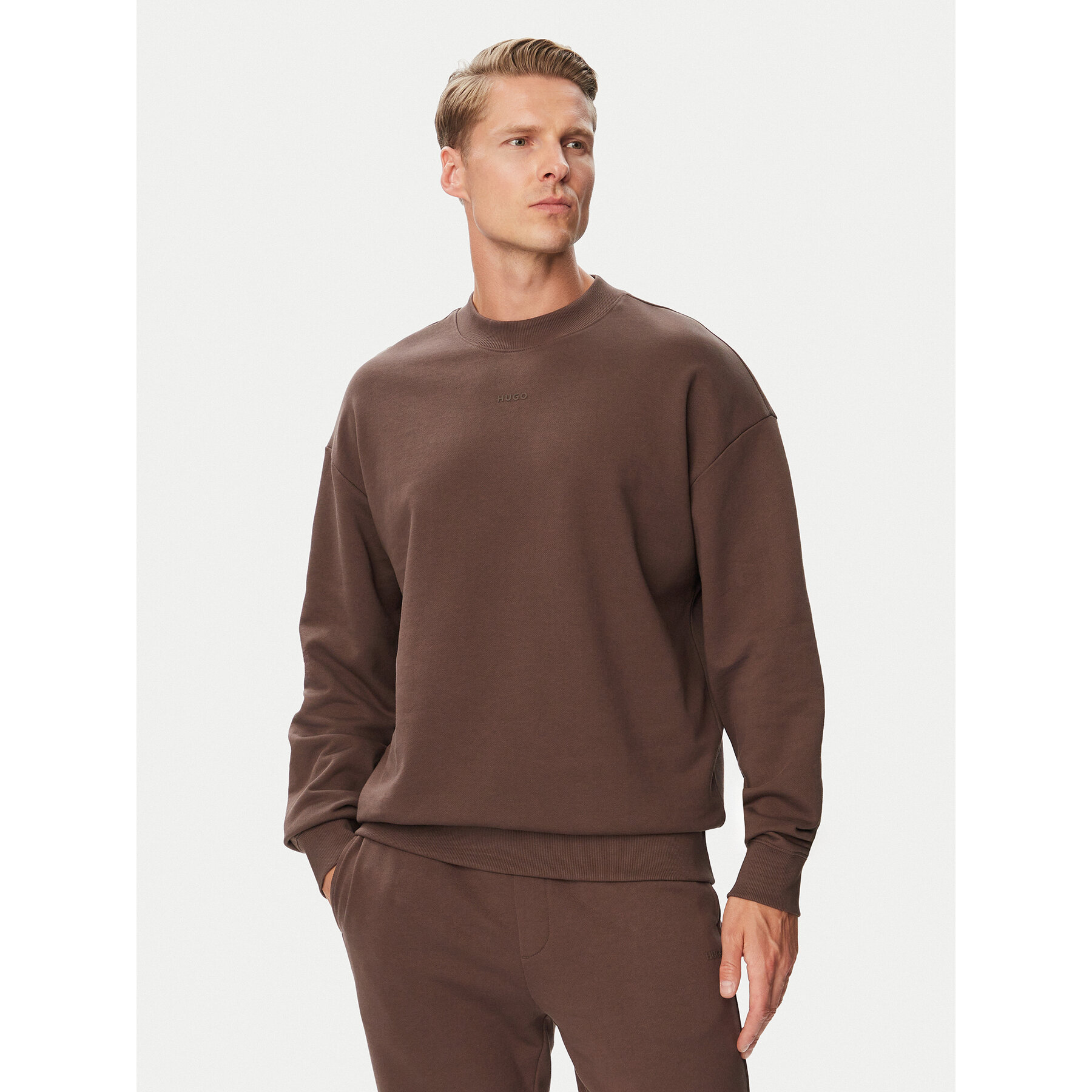 HUGO Sweatshirt Dapocrew 50525892 Braun Regular Fit