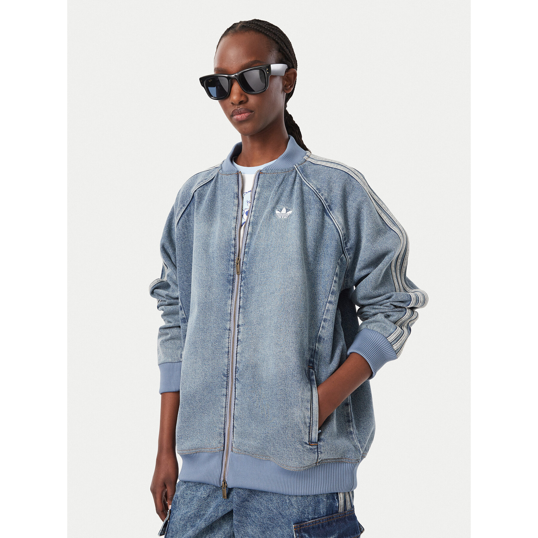 adidas Jeansjacke Sst KQ6473 Blau Oversize